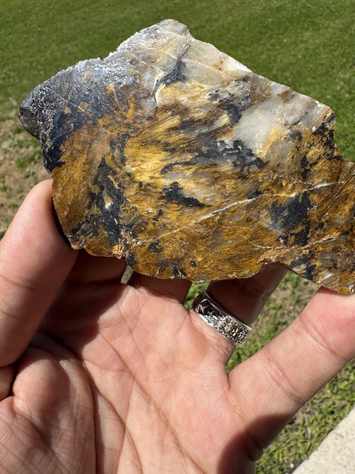Binghamite Bundle – 3 Piece Set Rare Minnesota Silkstone/Cuyunite Specimens –