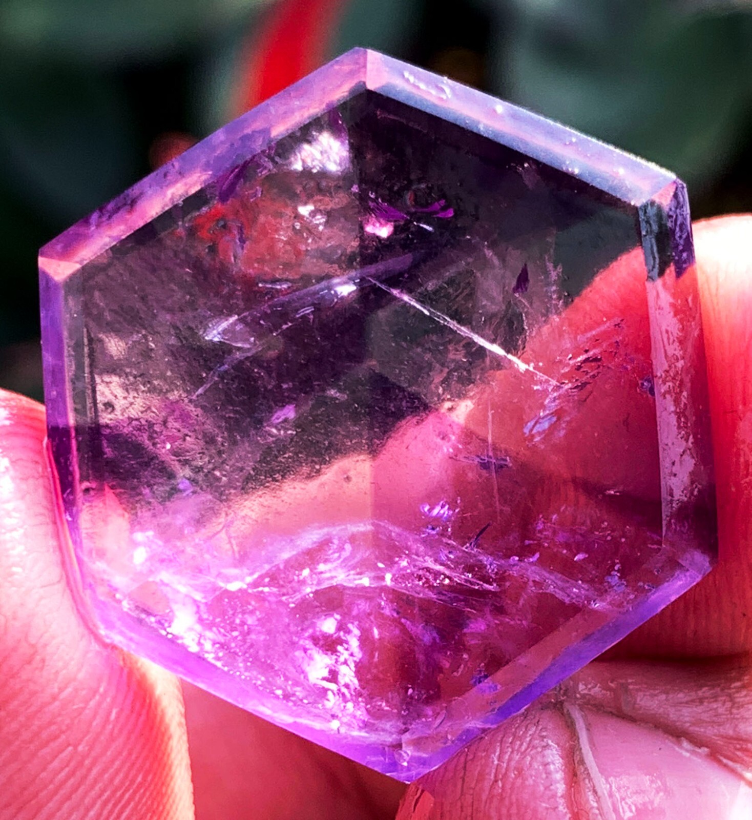 43CT WOW! Boutique Natural Trapiche Star Super Seven Amethyst Specimen ie2949