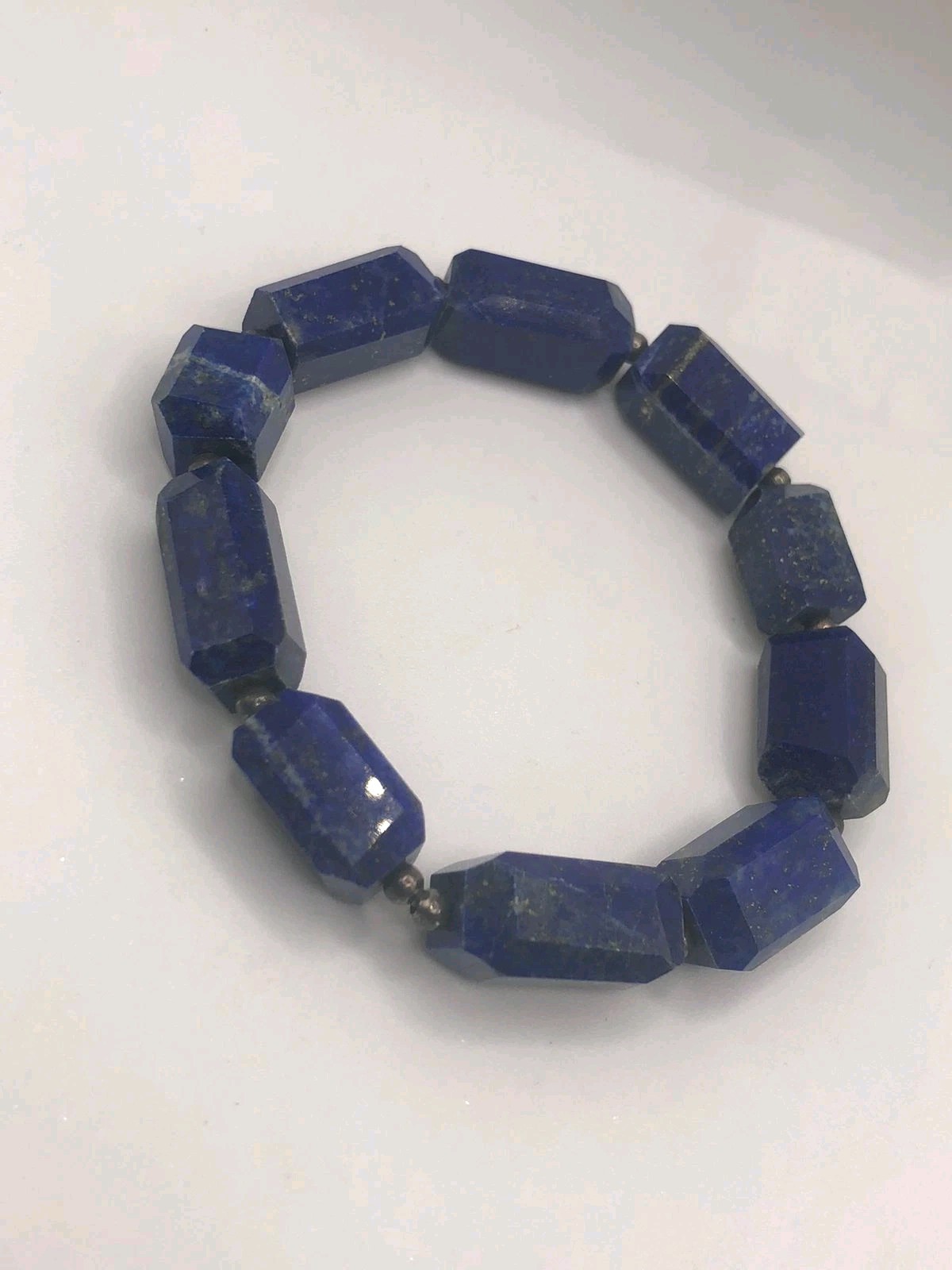 100% Natural Stone Raw Lapis Lazuli Chunk Bracelet Crystal Gemstone