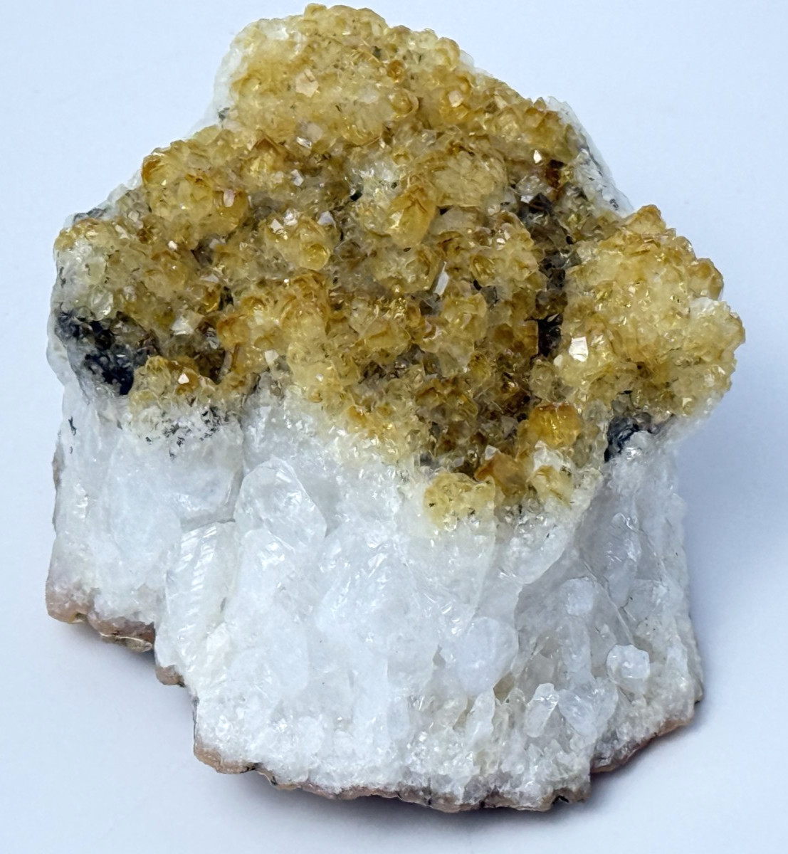 Golden Citrine Raw Crystal Cluster Geode 308 Grams