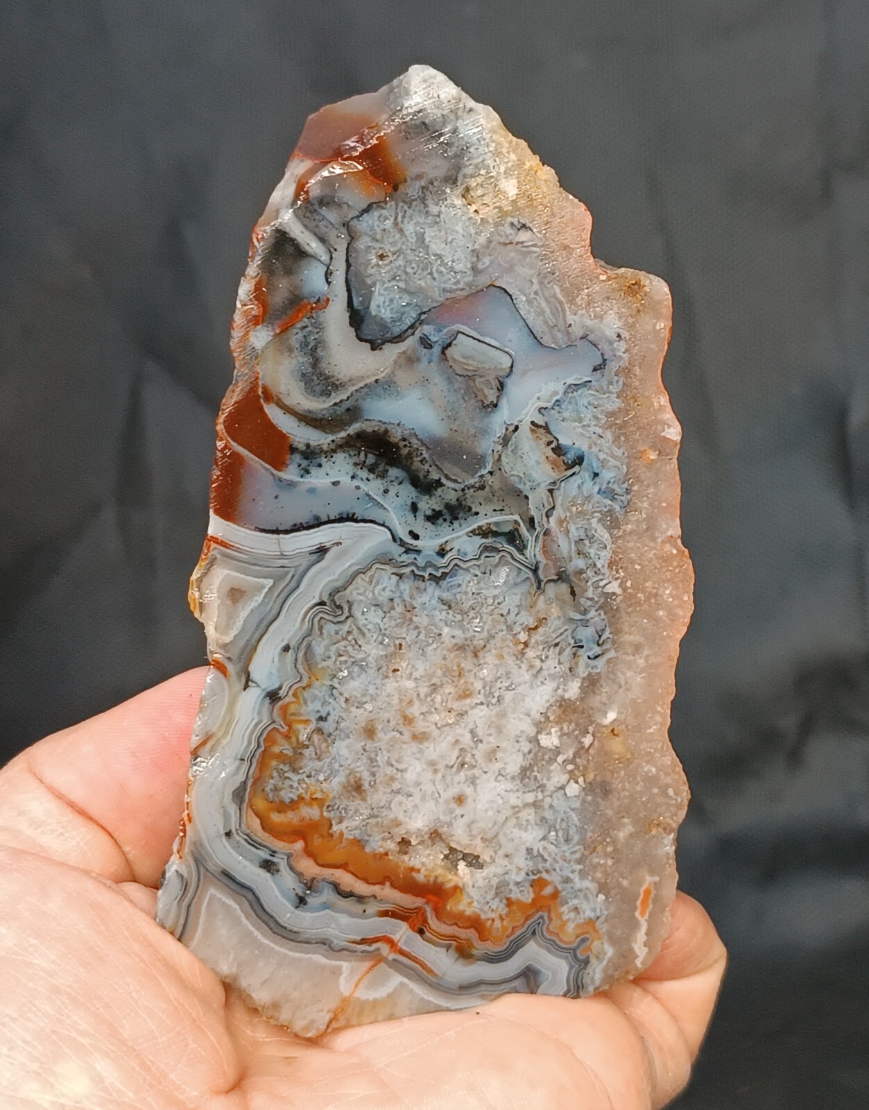720g/1.59 lb turkish banded agate stone rough,collectible, customs duty included