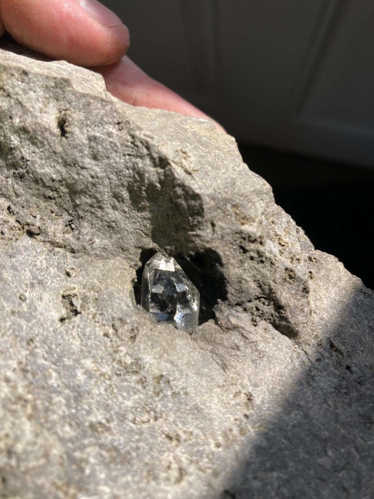 Herkimer NY 15mm x 12mm diamond in MATRIX, 4lb 12oz Collectors grade!
