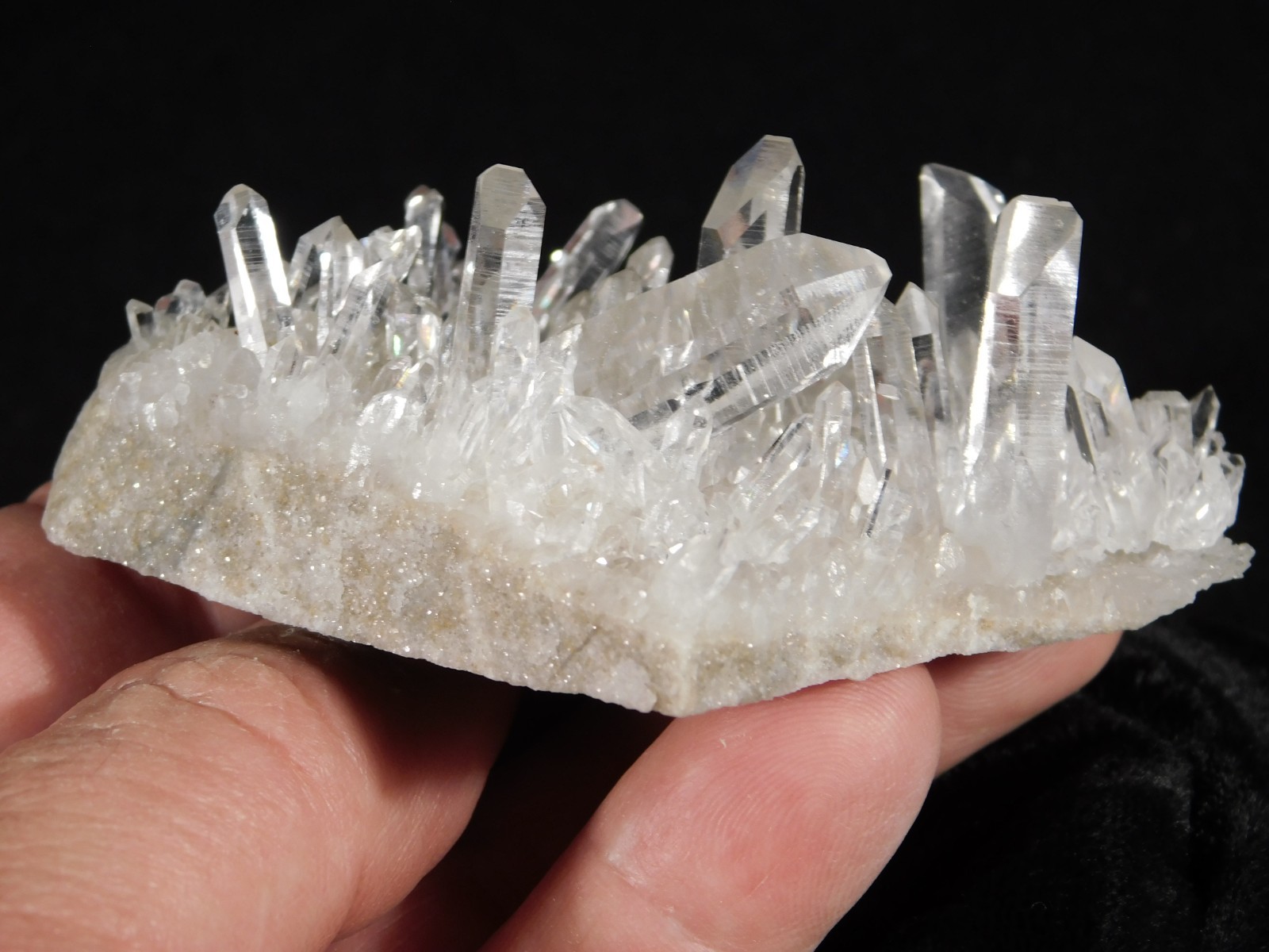 SUPER! TRANSLUCENT Quartz Crystal Cluster Collier Creek ARKANSAS 93.3gr