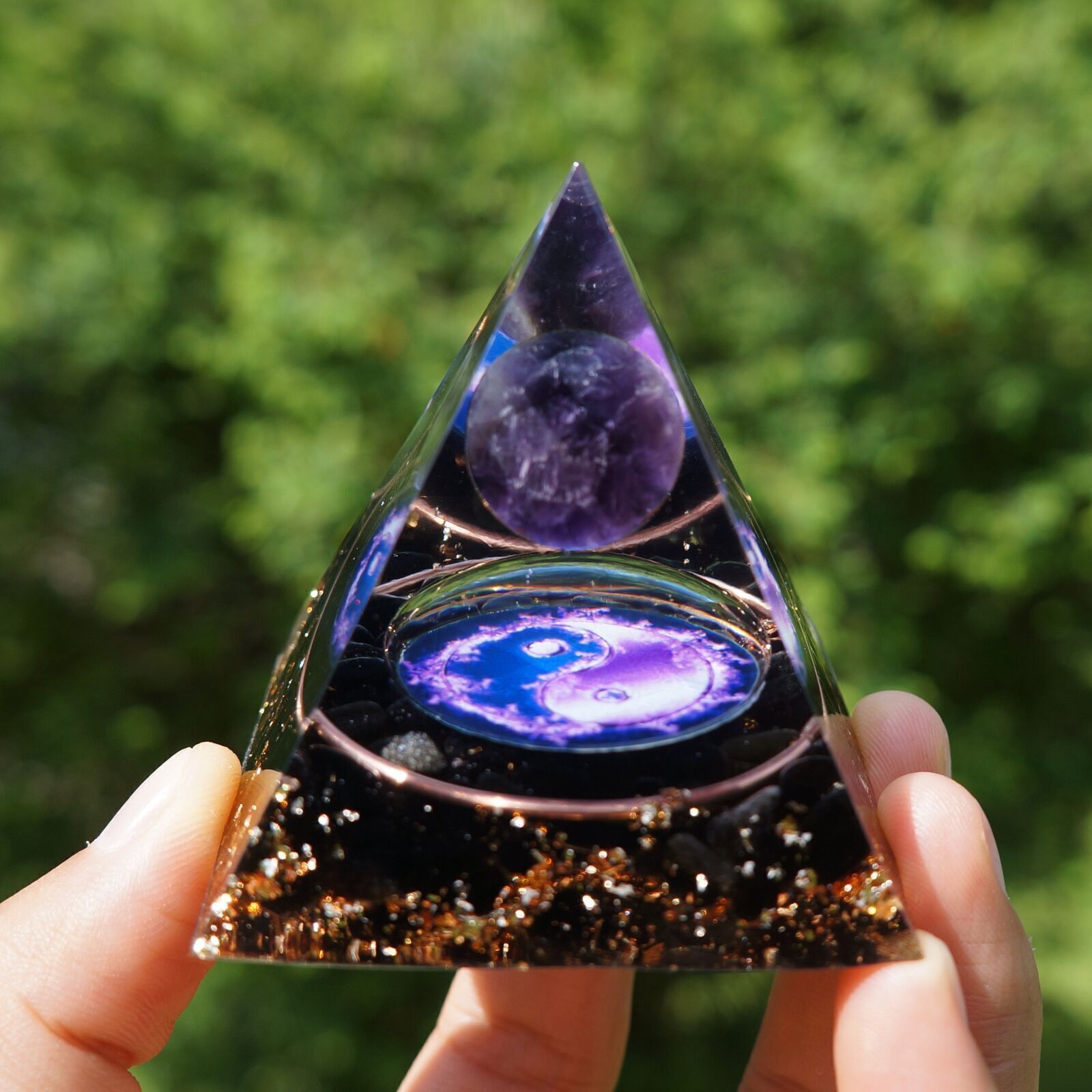 Orgone Pyramid Energy Generator Healing Meditation Orgonite Crystal Chakra Reiki