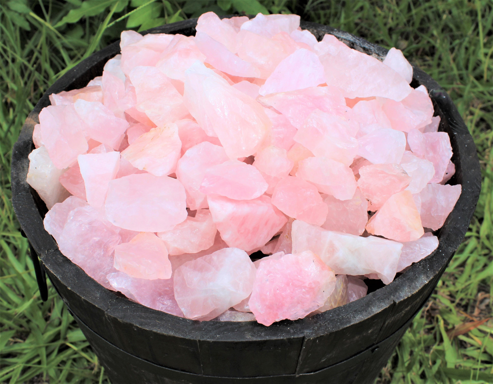 11 lb HUGE Wholesale Bulk Lot Natural Rough Rose Quartz Crystals, Raw Love Stone