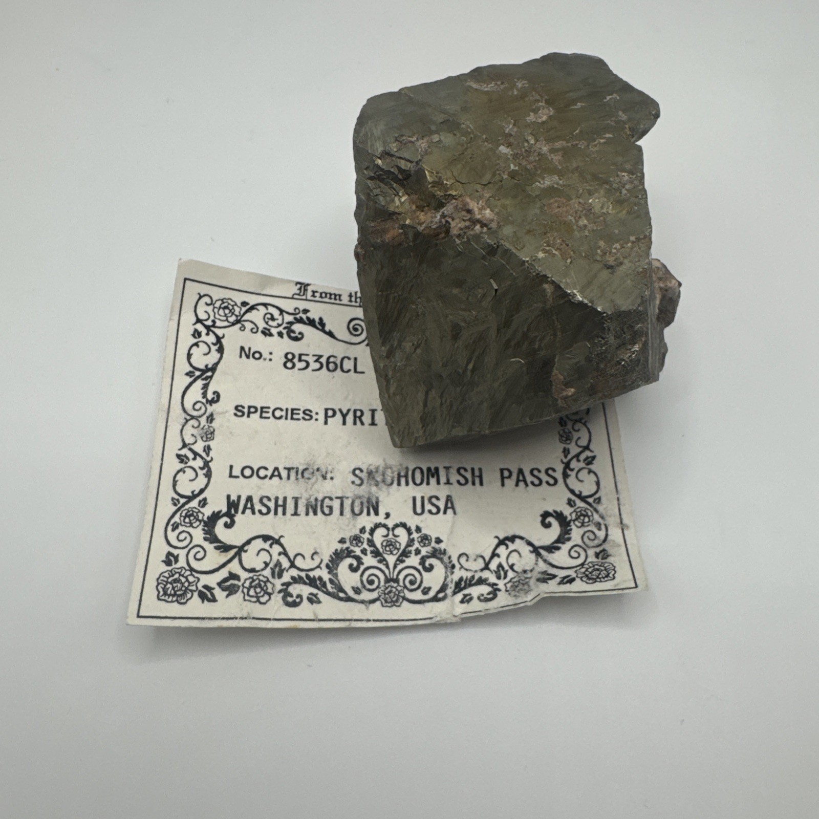 Pyrite Octahedron from Stevens Pass, Snohomish County, Washington USA