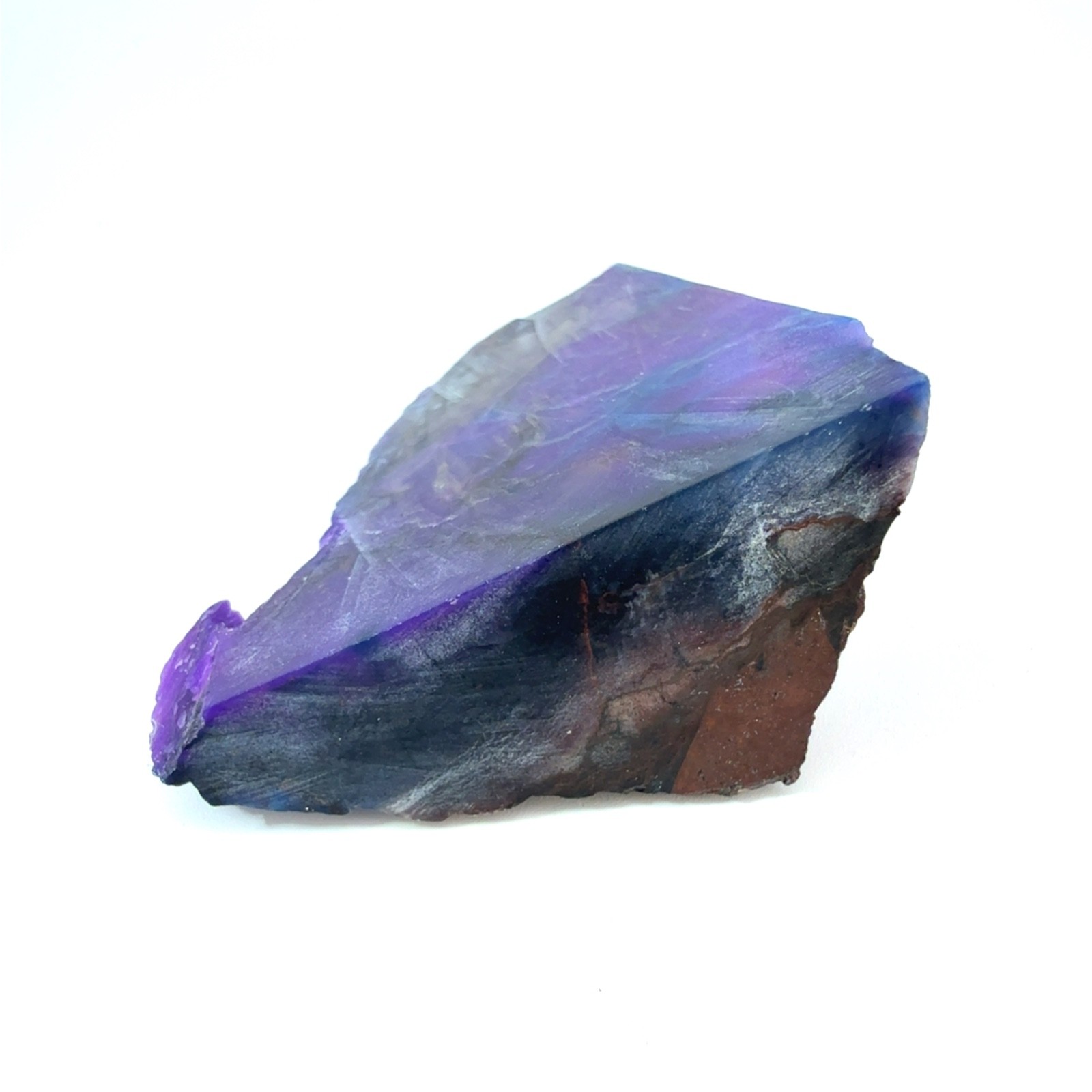 PURPLE ‘GEL’ SUGILITE FROM WESSELS MINE, SOUTH AFRICA – 3X LAPIDARY ROUGH, 70TGW