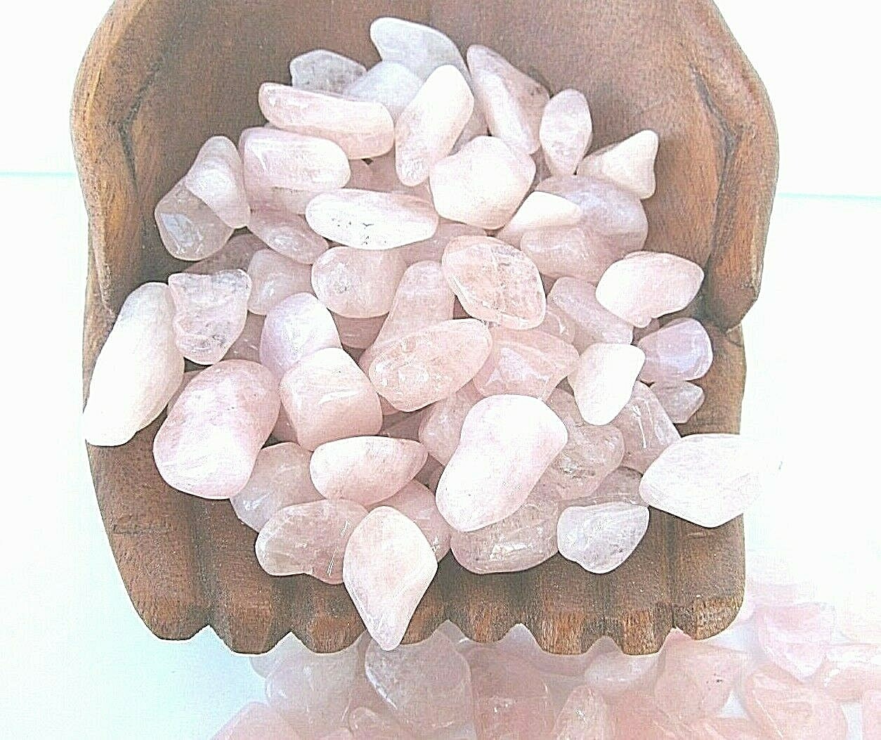 1x Pink Morganite Tumbled Stone 15-20mm Reiki Healing Crystal Heart Chakra Love