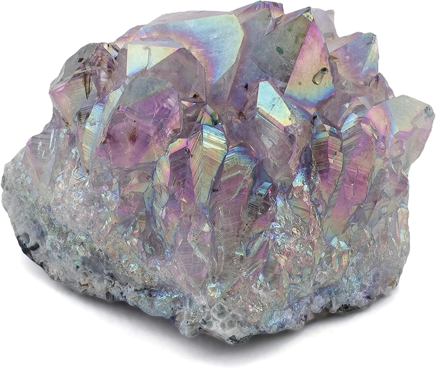 Angel Aura Amethyst – Titanium-Bonded High-Energy Amatista for Reiki, Wicca, …