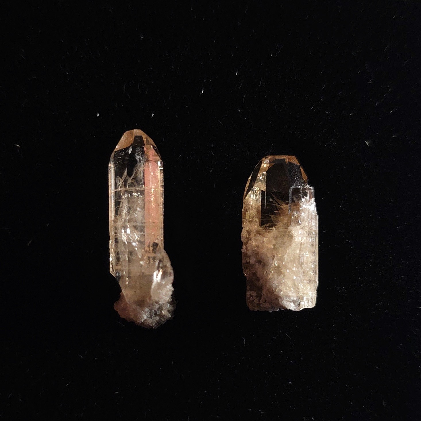 TWO Excellent Topaz Crystals • Thomas Range • Juab County • UTAH 🇺🇲