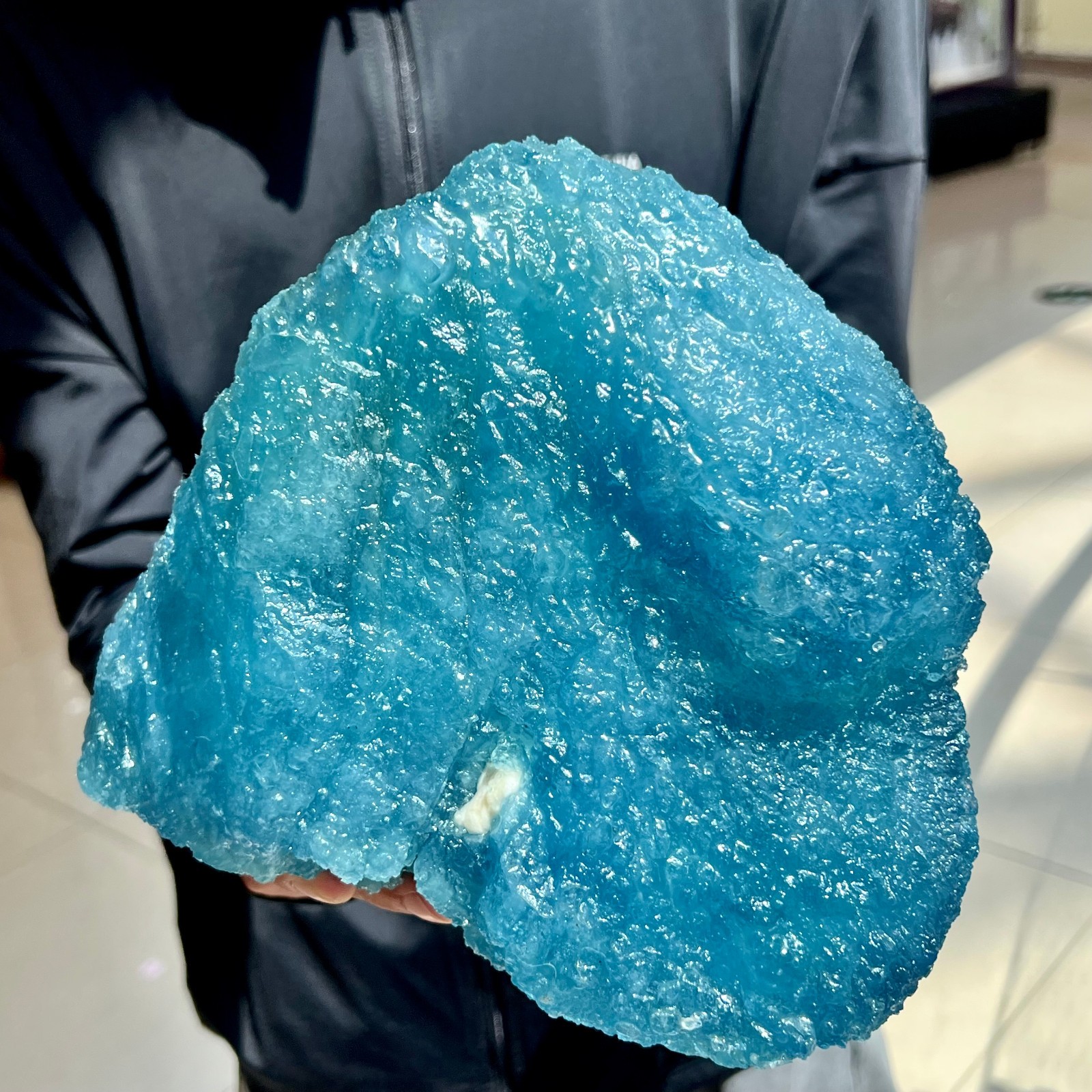 10LB pound natural aquamarine quartz crystal mineral sample for Reiki healing
