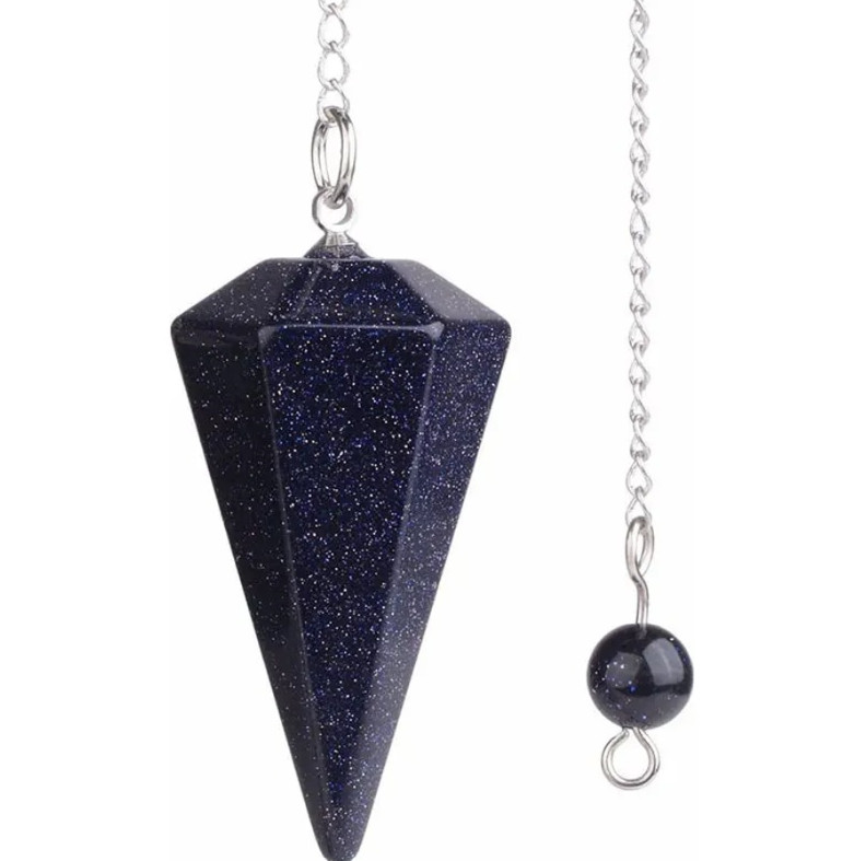 1pc Natural Stone Quartz Pendulum Reiki Healing Divination Crystal Charm – NEW