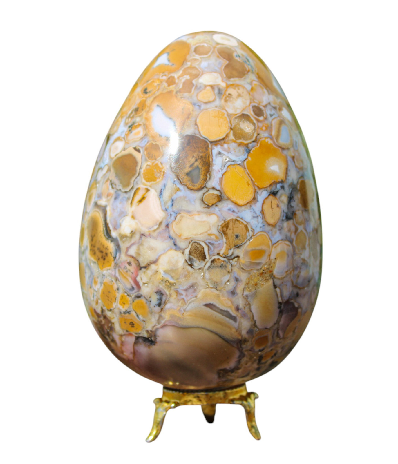 125MM Superb King Cobra Jasper Crystal Quartz Healing Reiki Energy Stone Egg