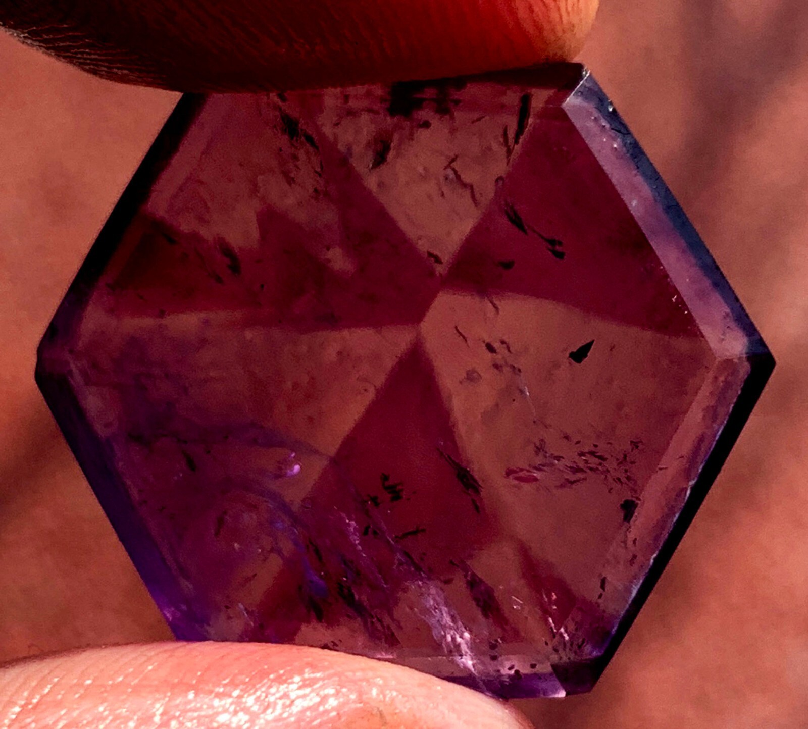 43CT WOW! Boutique Natural Trapiche Star Super Seven Amethyst Specimen ie2949