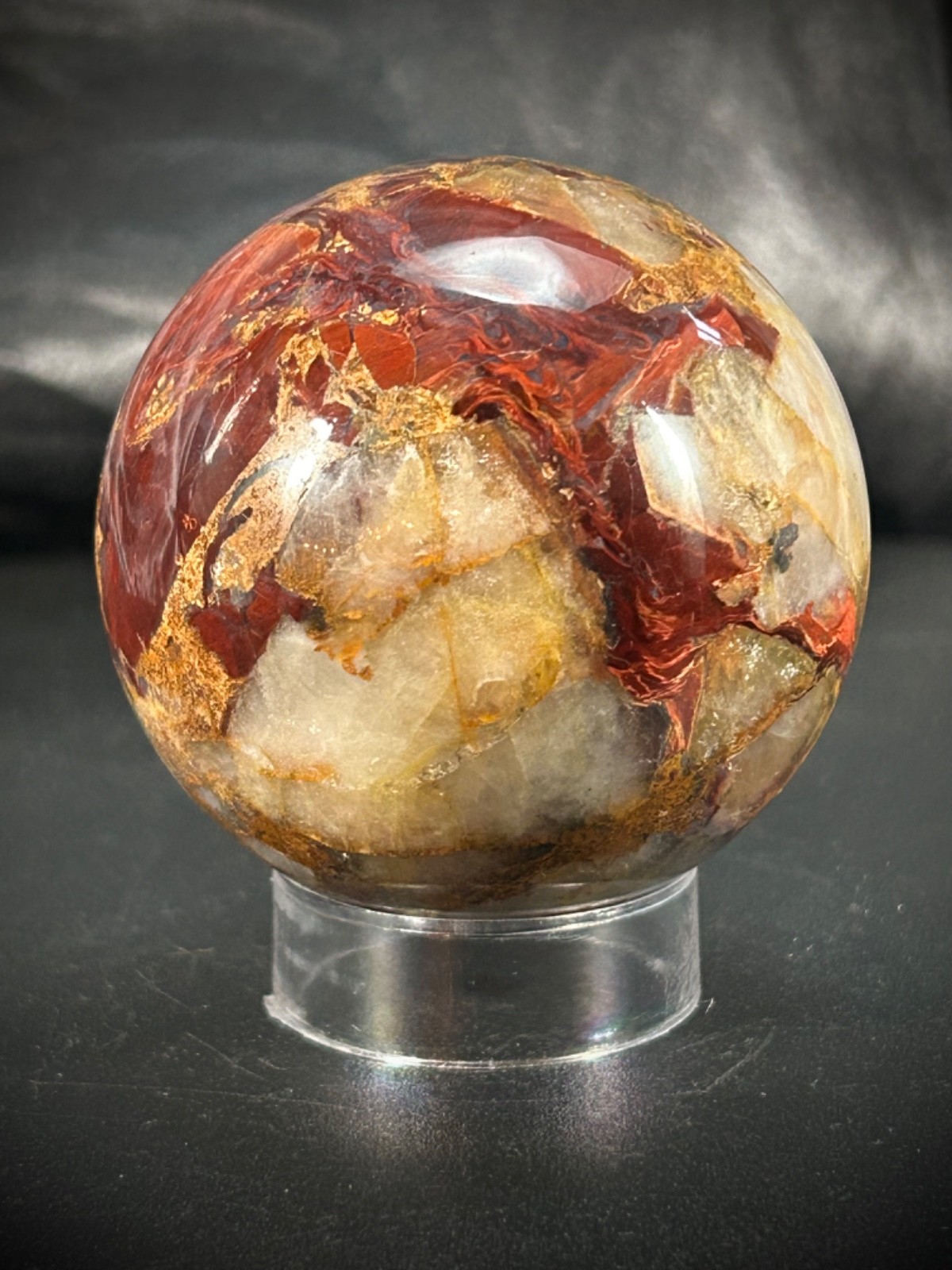 2.2″ Pietersite Sphere With Acrylic Stand 8.4oz (241 grams)