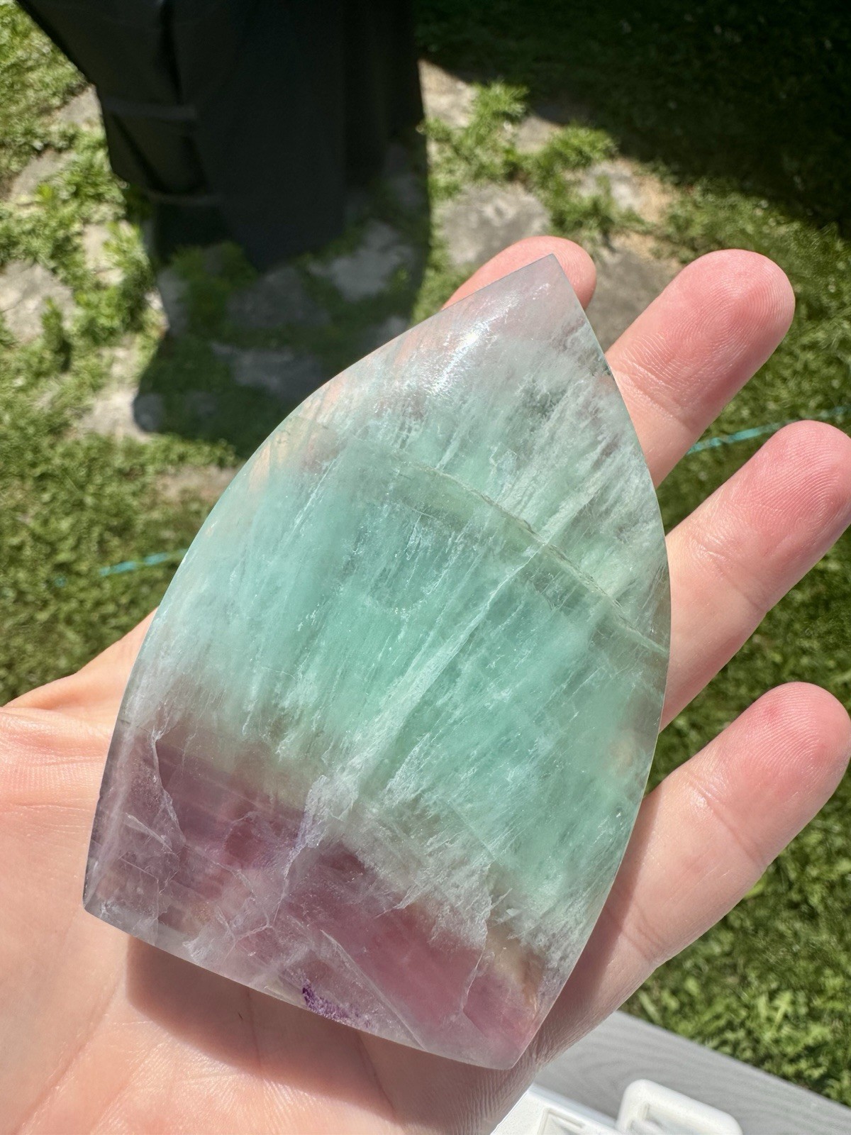 Green And Purple Fluorite Freeform