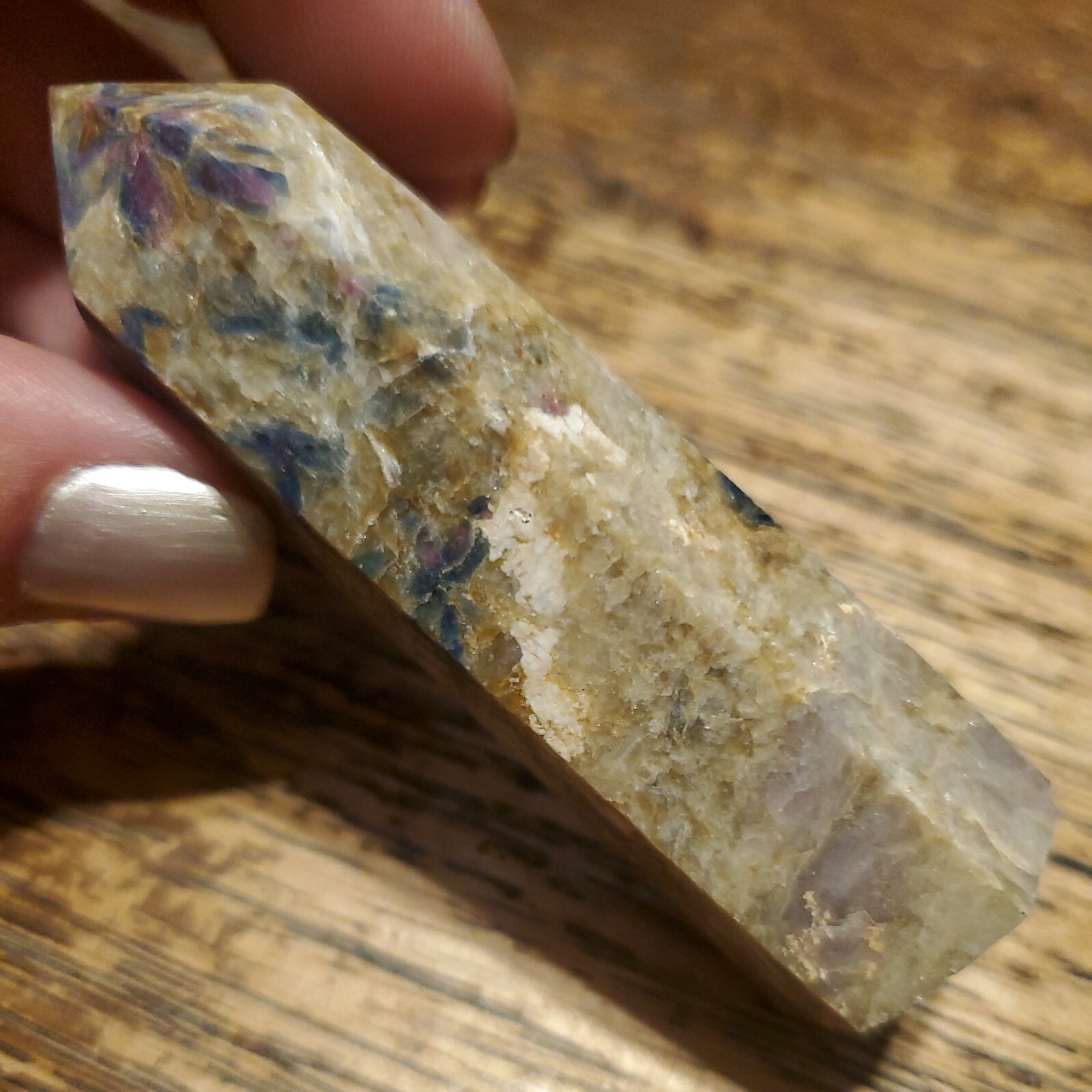 Ruby in Kyanite Crystal Tower Point 3.01in tall, 74g