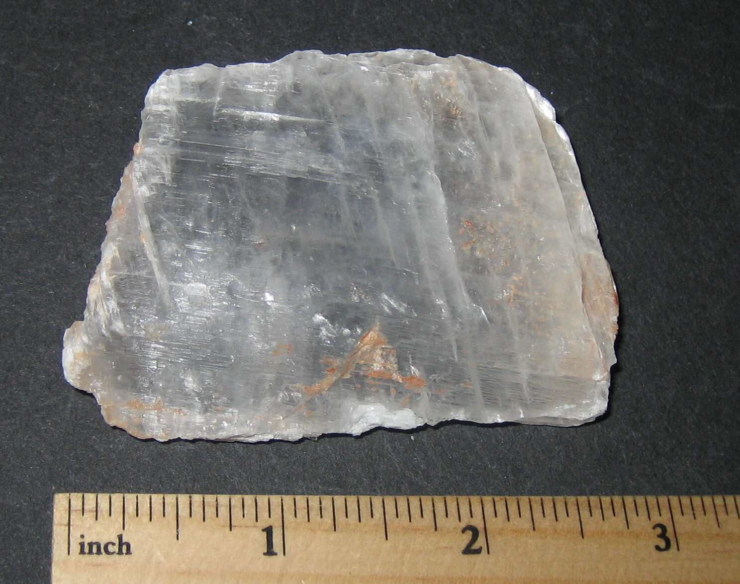 2.7″ NATURAL ROUGH CLEAR SELENITE CRYSTAL MINERAL FROM UTAH, USA ~ 89.1grams *3A