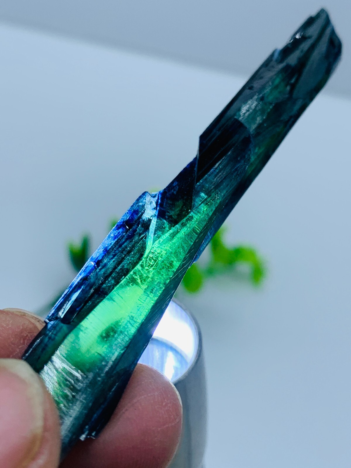 Raw Natural Vivianite Deep Green Crystal Rare Healing Specimen From Brazil 54ct