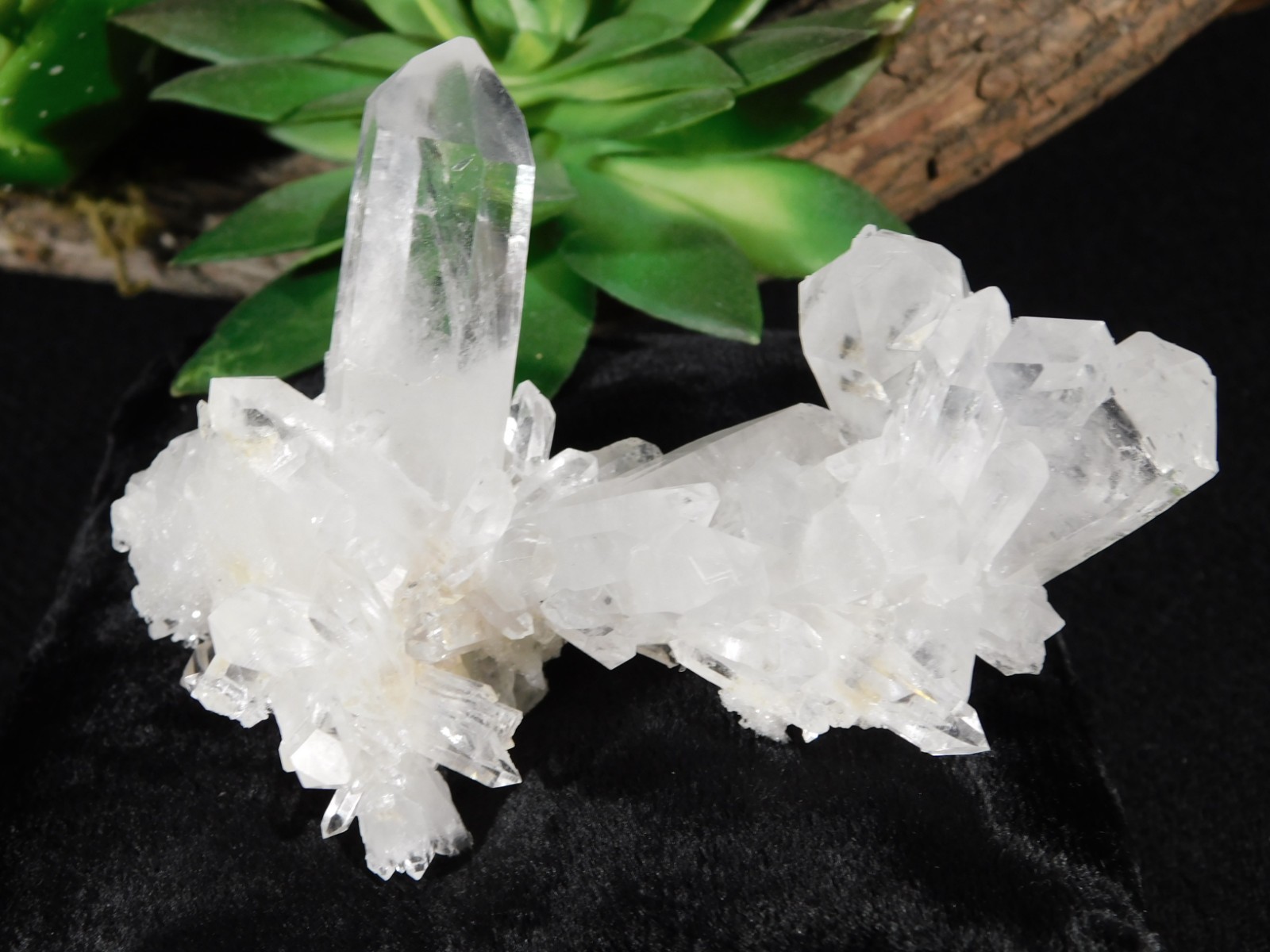 VERY TRANSLUCENT Quartz Crystal FLOATER Cluster Collier Creek Arkansas 108gr