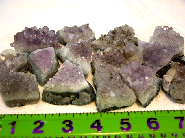 Amethyst crystal specimen plates natural Brazil 1-2″ 2 pound lots free shipping