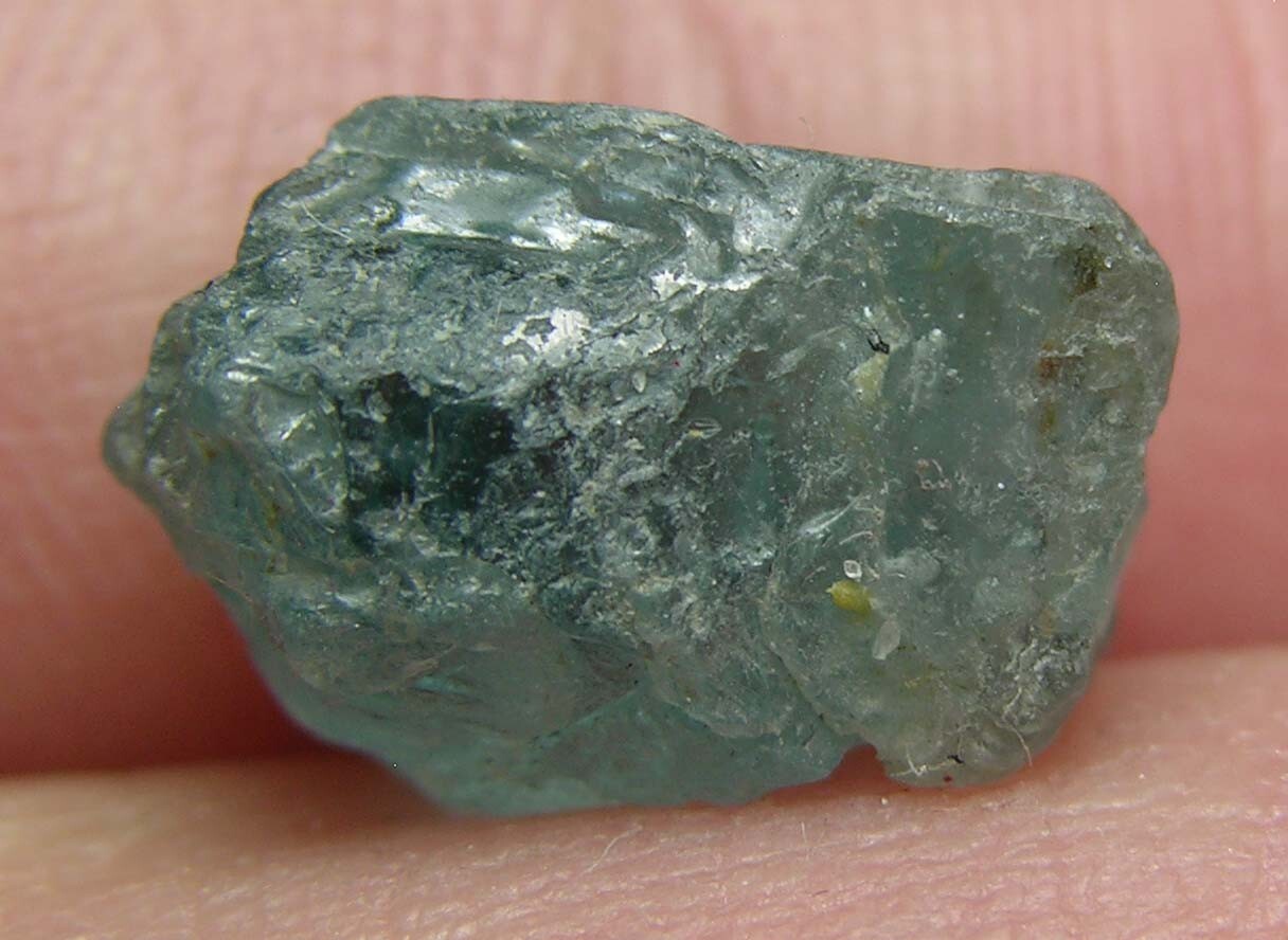 #43 Cambodia 8.40ct Natural Rough Uncut Blue Zircon Crystal Specimen 1.65g 12mm
