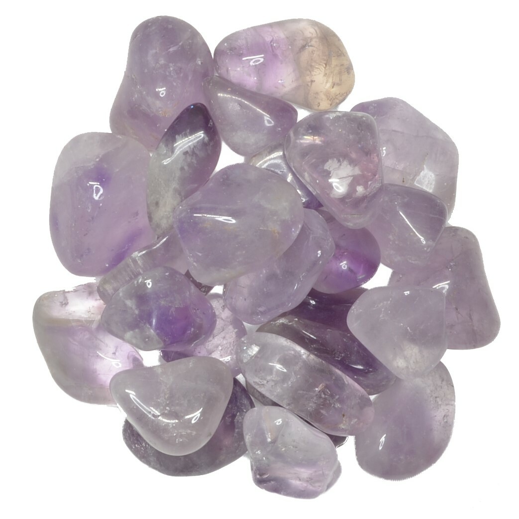 1/2 lb Amethyst Tumbled Stones – Grade 2 – Medium – 1″ to 1.5″ Avg.