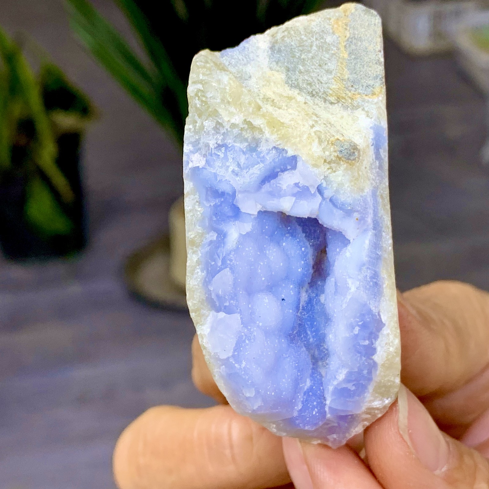 72G Natural blue textured agate specimens Healing