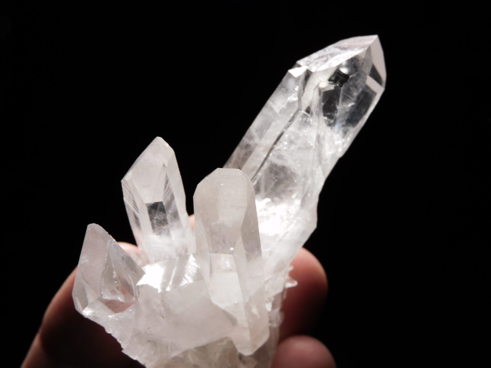 VERY TRANSLUCENT Quartz Crystal Cluster Collier Creek ARKANSAS 75.4gr