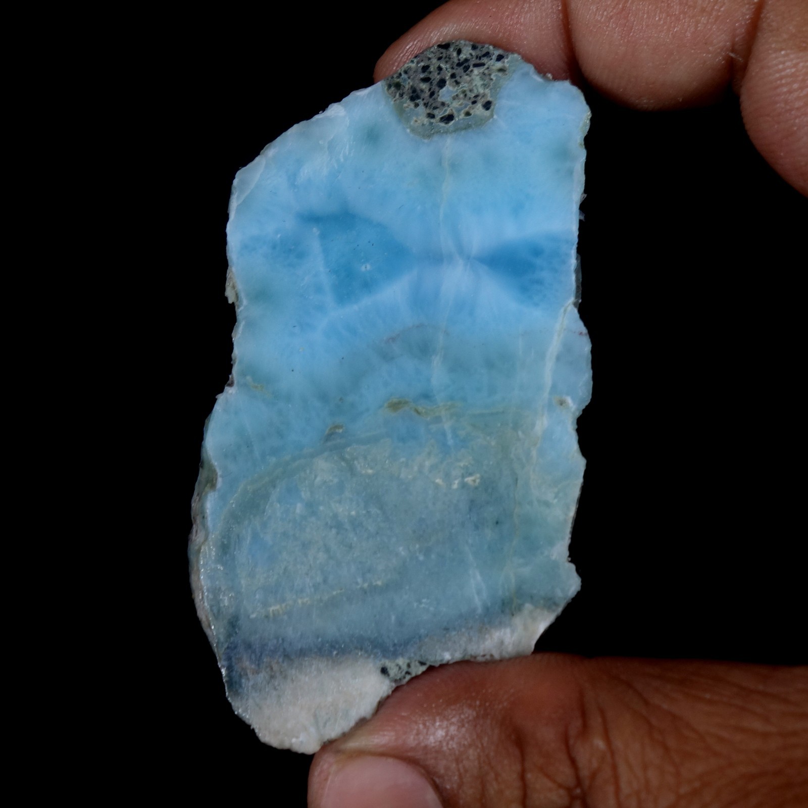 Dominican Republic 152.90 Cts Natural Sky Blue Larimar Raw Rough Healing Crystal