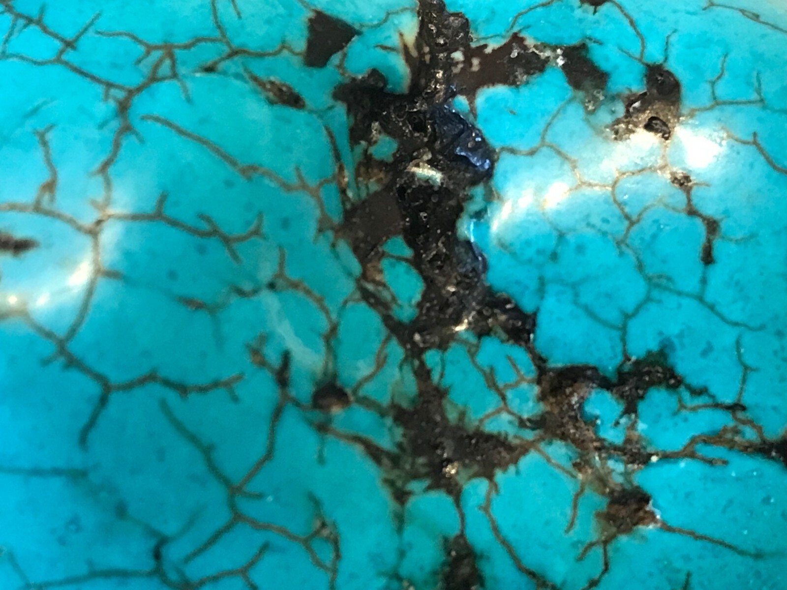 A natural raw turquoise nugget without treatment, u s; 8x6x6 cm; 312 g