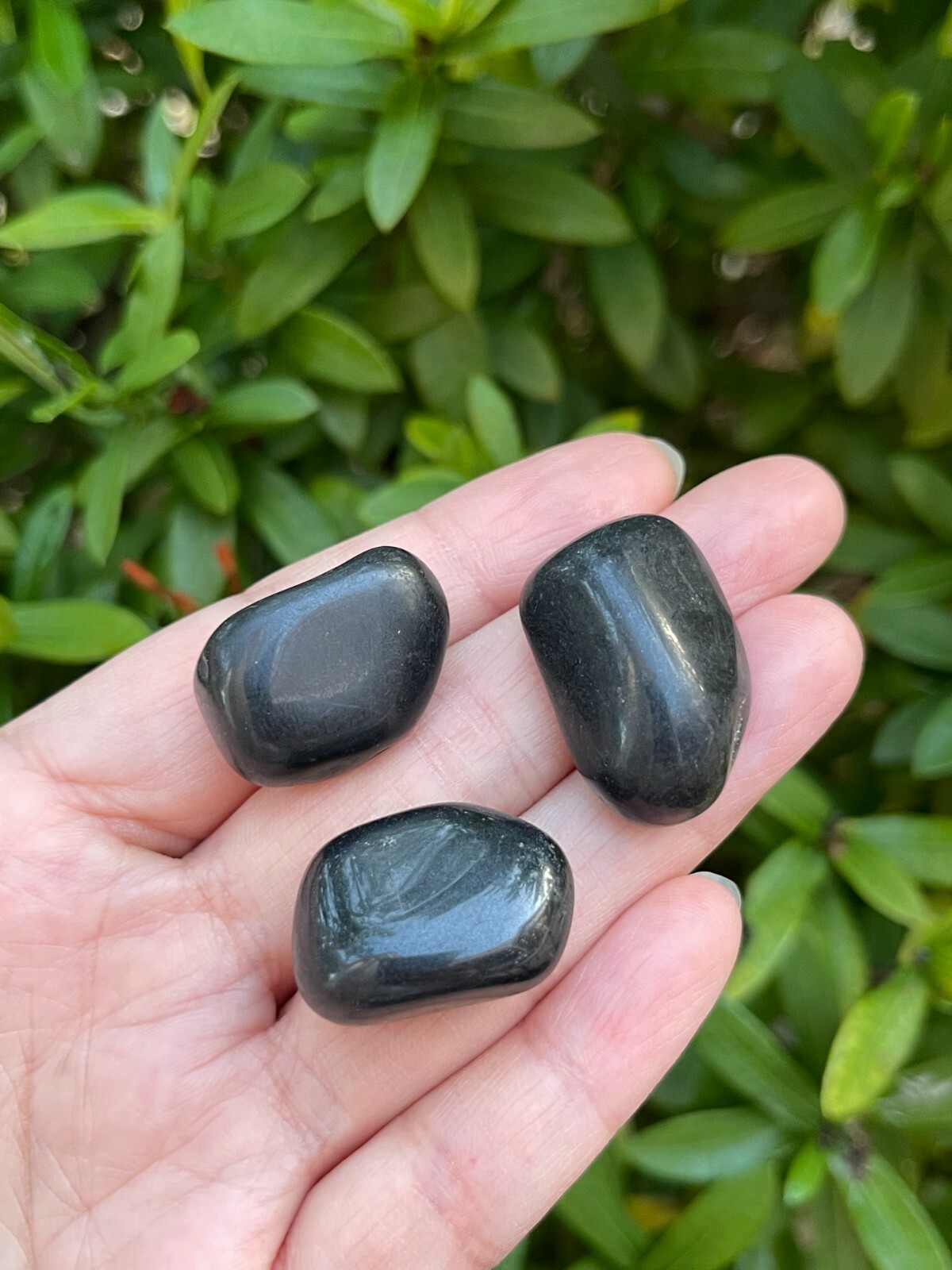 Grade A++Black Tourmaline Tumbled Stones, 0.75″-1.25″ Polished Black Tourmaline
