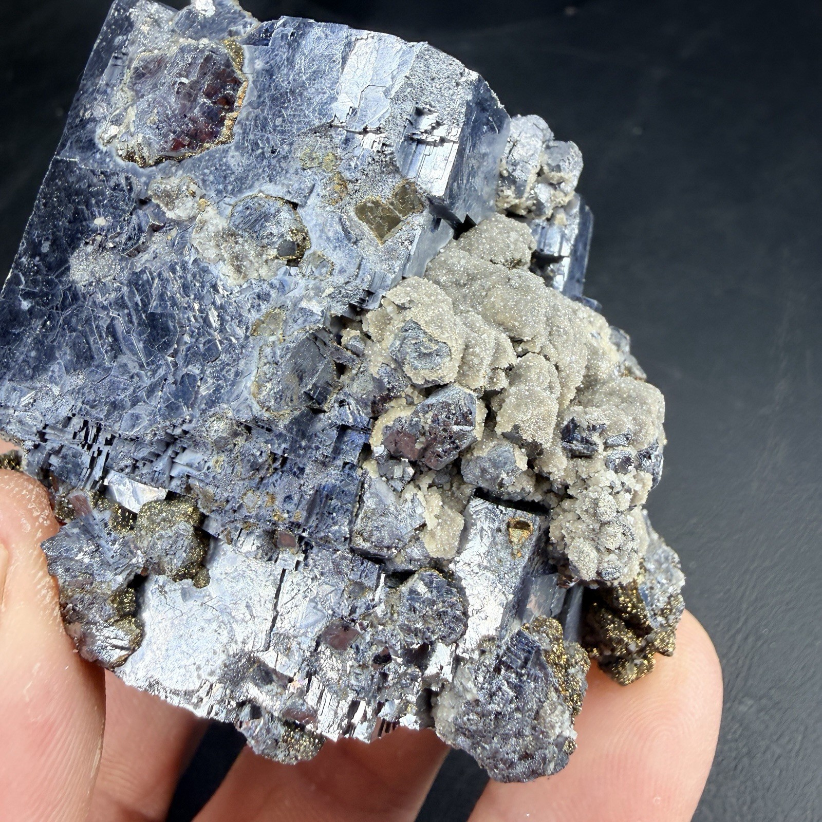 Galena Chalcopyrite Dolomite Crystal Combo / Missouri *Video*