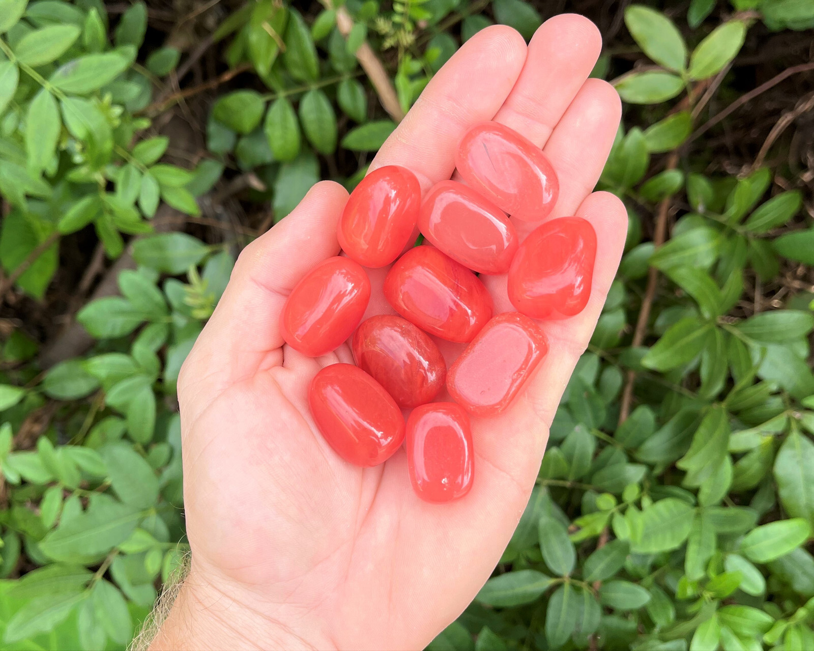Cherry Quartz Tumbled Stones: Choose How Many (Tumbled Strawberry Obsidian)