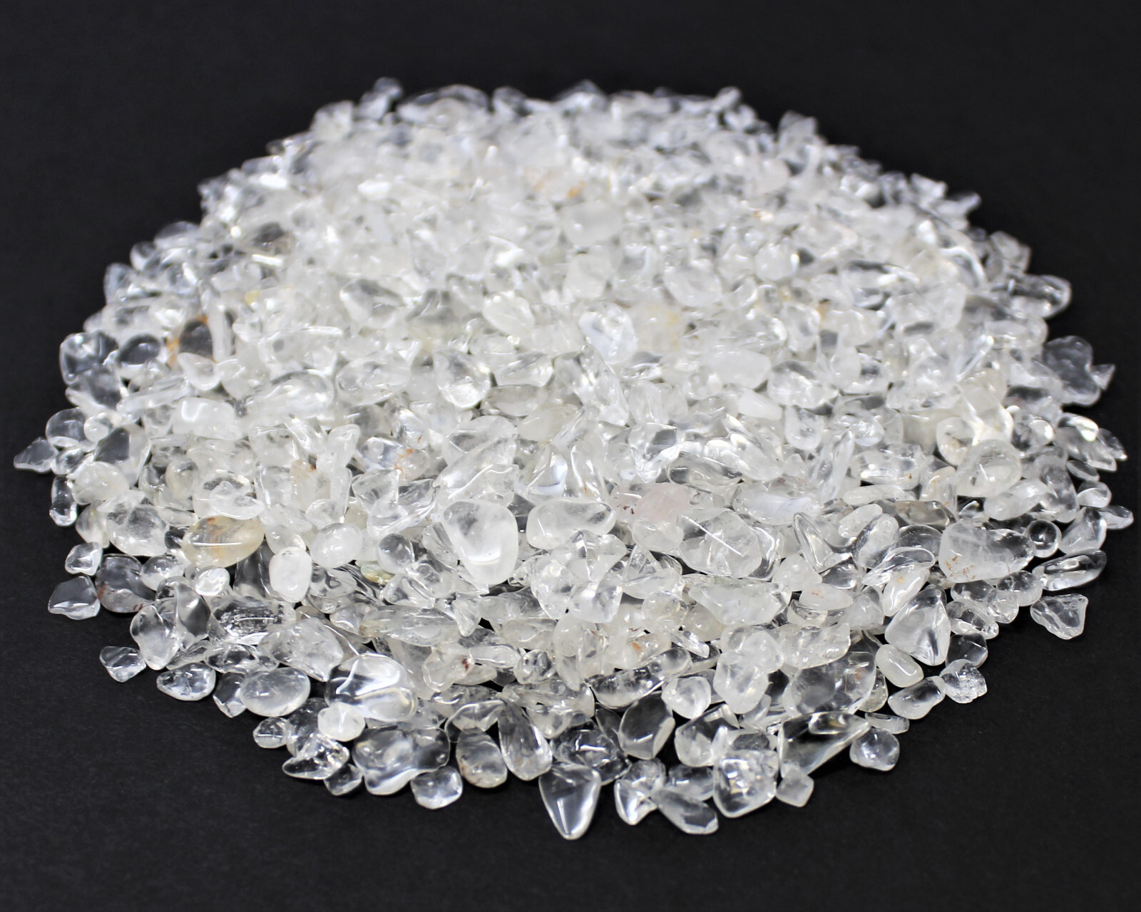 1/2 lb Bulk Loose CLEAR QUARTZ Semi Tumbled Gemstone Mini Chips 5 – 15 mm 8 oz