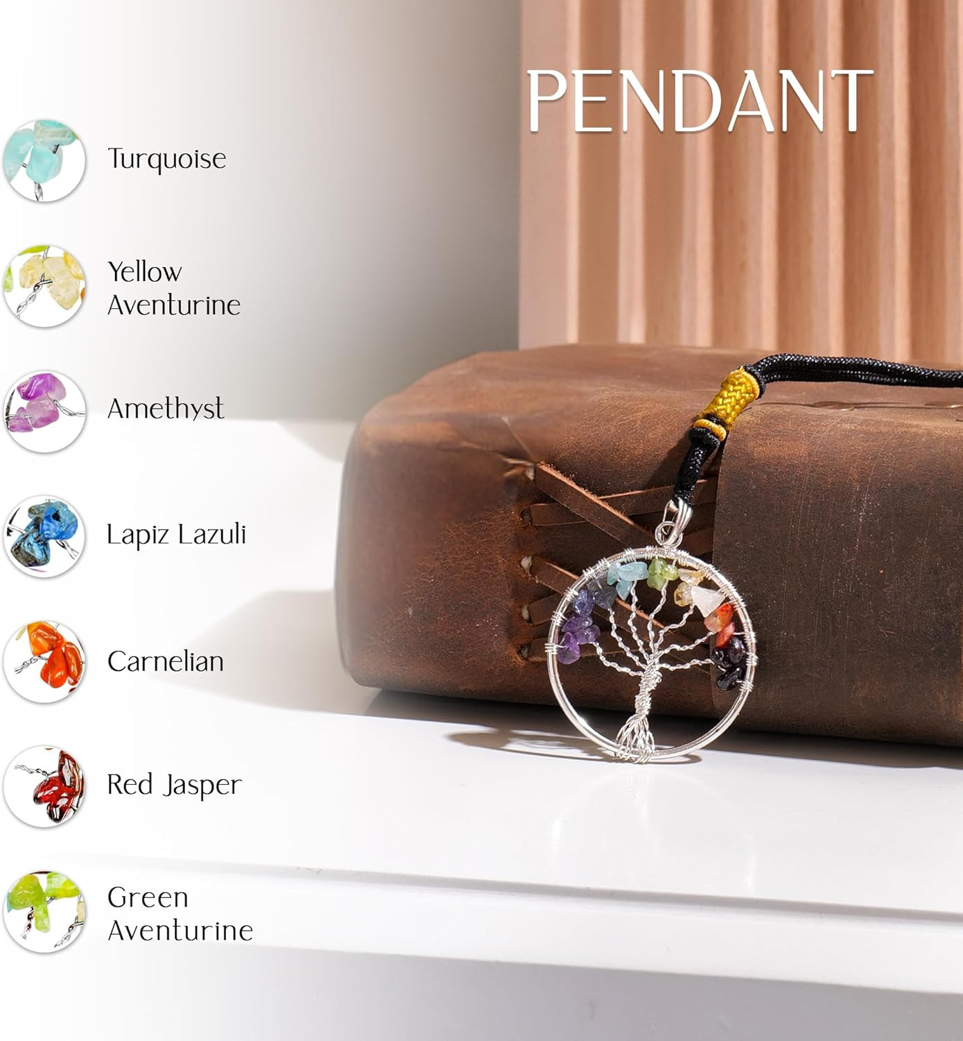 Seven Chakra Tree of Life for Positive Energy – Feng Shui Crystals and Healing S