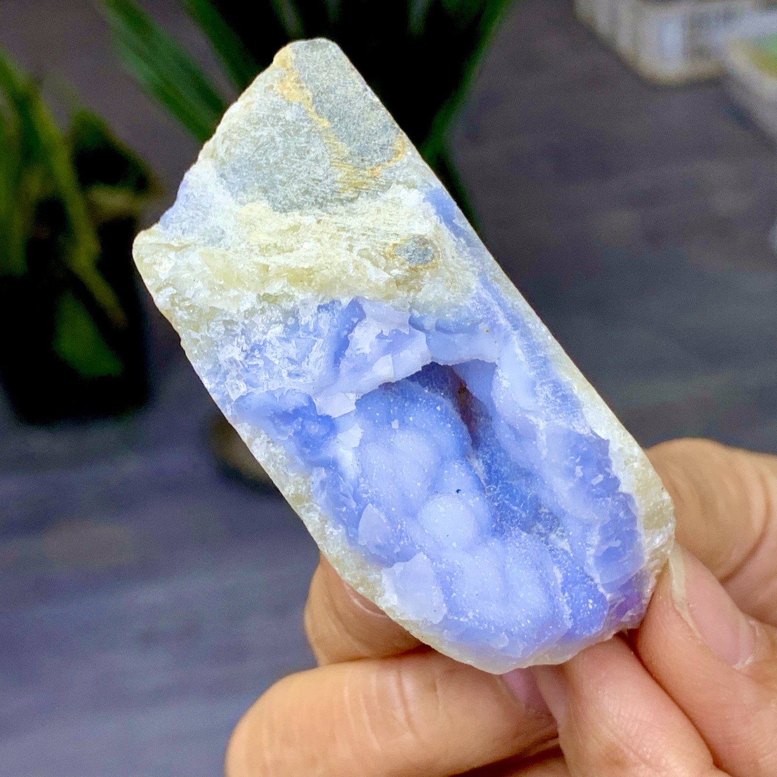 72G Natural blue textured agate specimens Healing