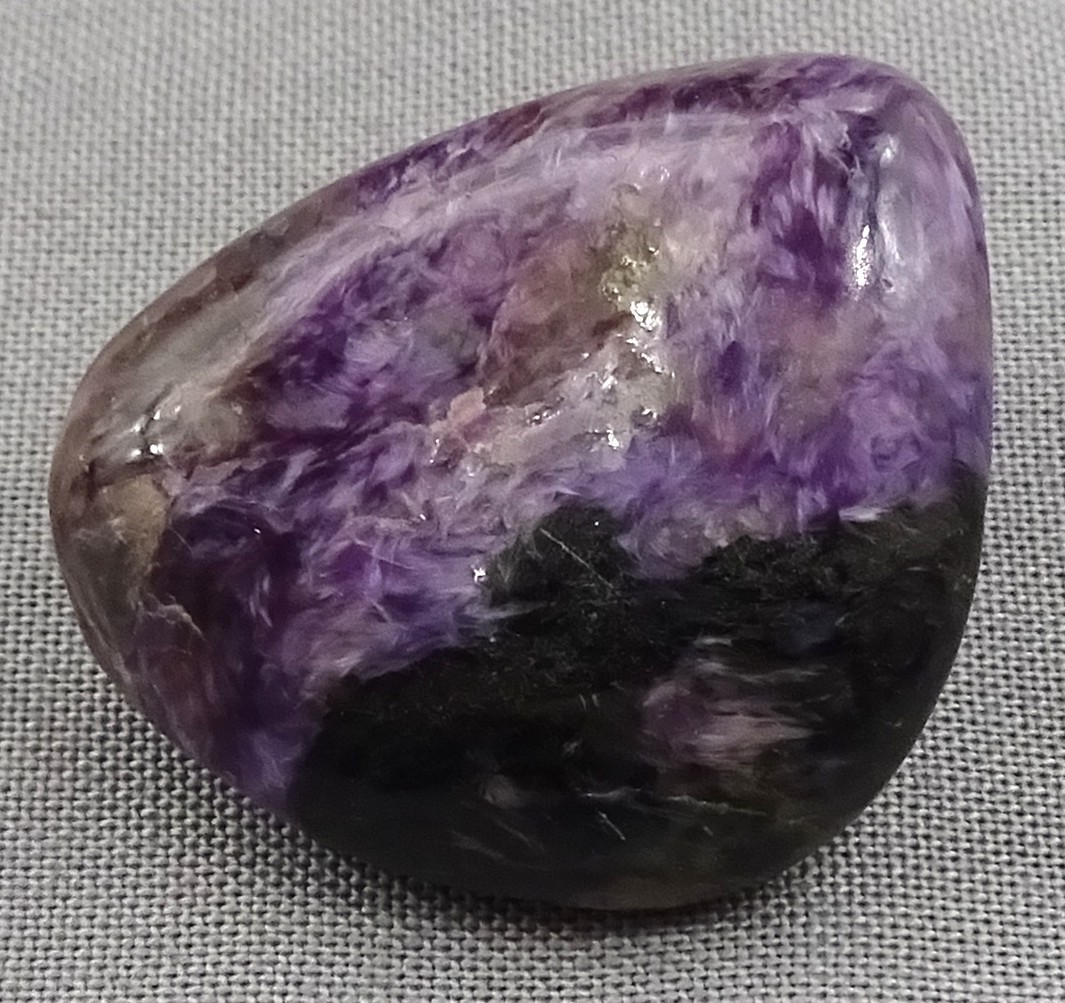 Charoite Palm Stone, Russia – Mineral Specimen for Sale