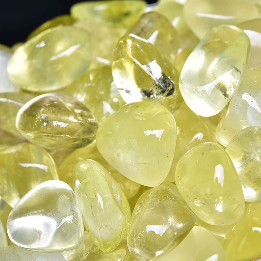 Citrine Crystal Tumbled Healing Stones, 1.25-2.0″
