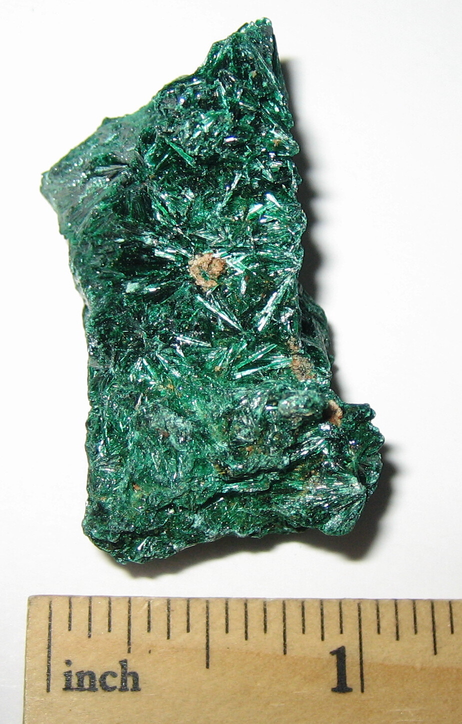 1.7″ BEAUTIFUL FIBROUS MALACHITE CRYSTAL CLUSTER FROM THE CONGO ~ 33.9grams *6