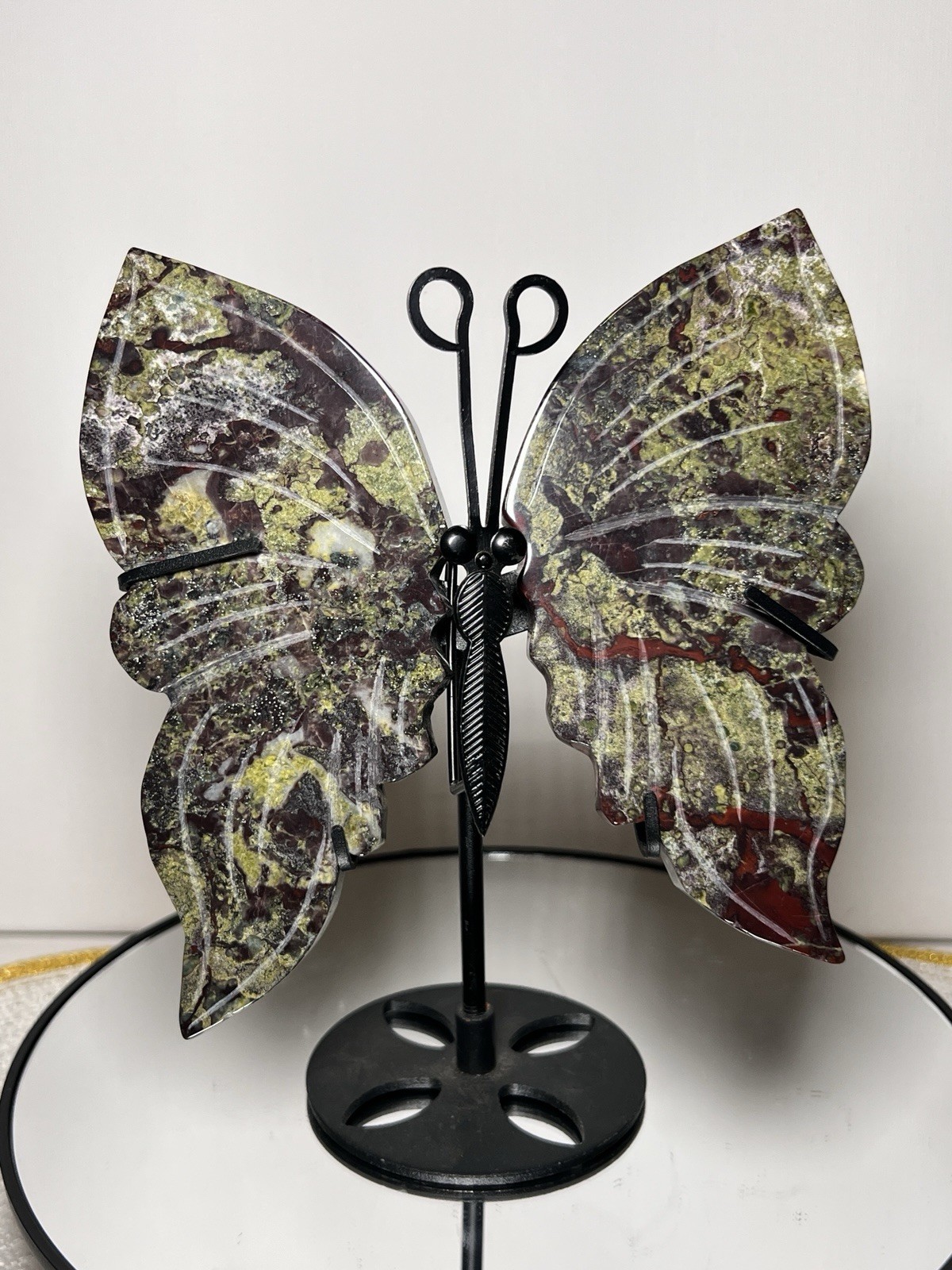 Dragon Blood Jasper Butterfly Wings – See Pics For Measurements