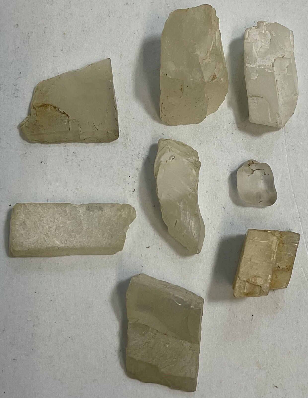 Lot of Opaque Crystal Rocks Geodes Minerals 8 Pieces