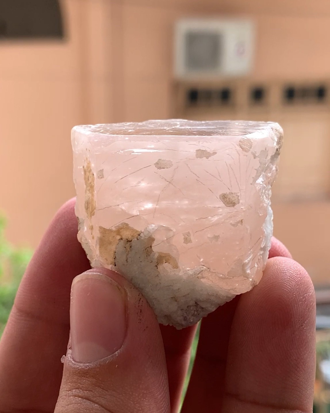 Amazing 50 grams morganite crystal terminated