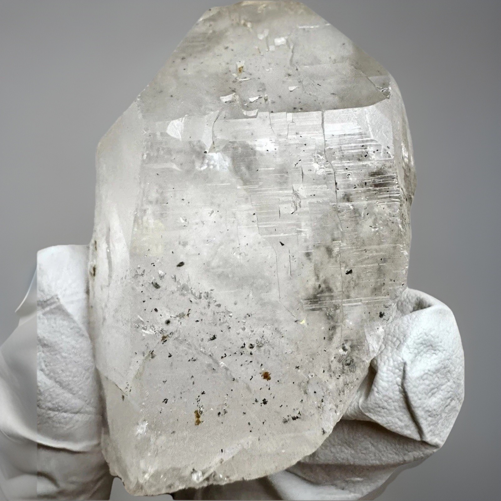 “Old-World Mica” Ganesh Himalayan Nepal Quartz Mica Etched Record Line Crystal