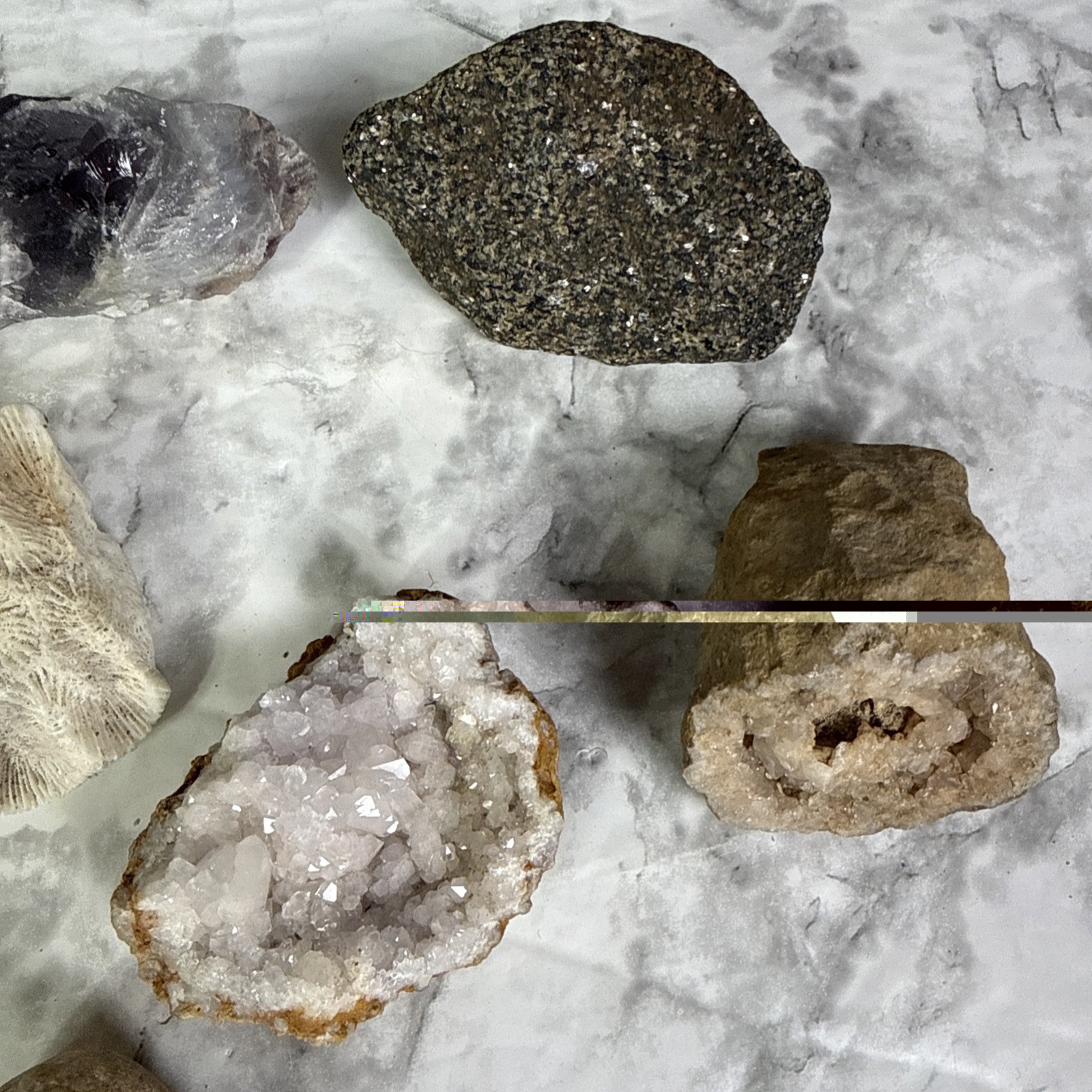 Lot Of Large Crystals Collection Different Minerals #4 Over 3.5 Pounds