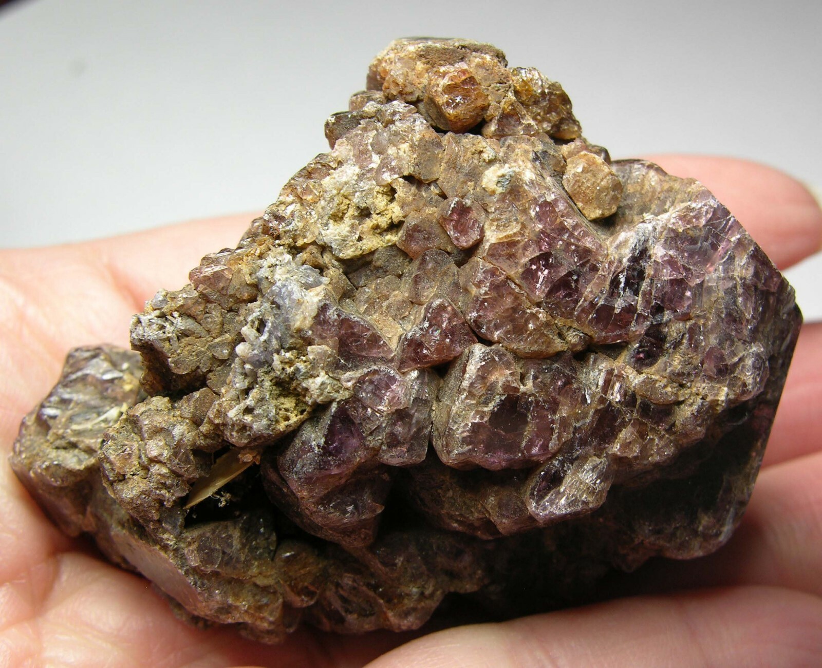 #5 Vietnam 135.25g Natural Octagonal Maroon Spinel Crystal Specimen 4.75oz 65mm