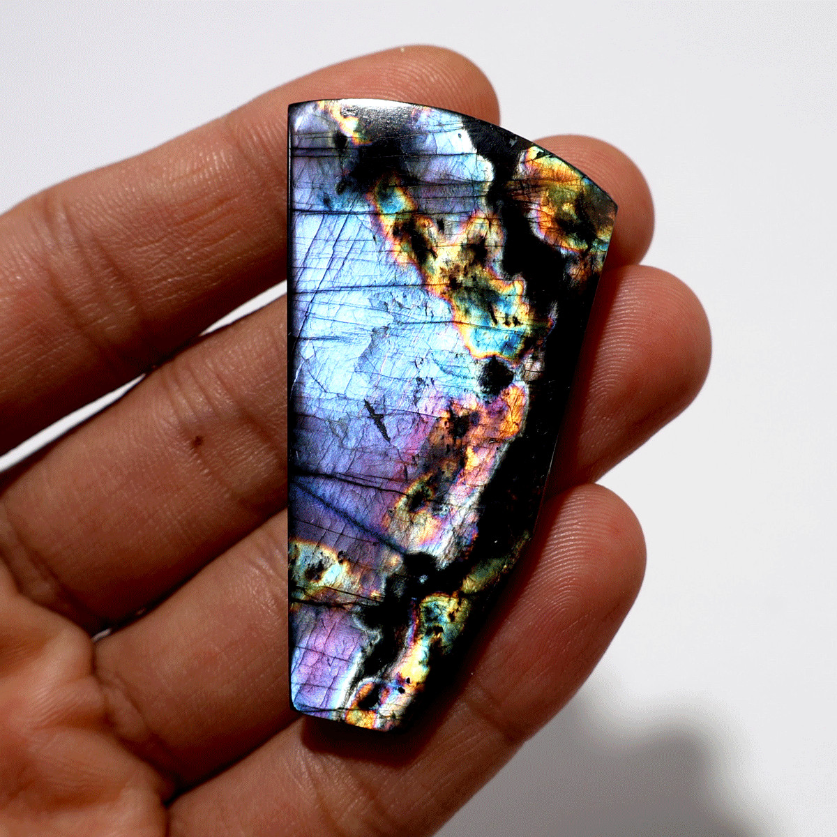 Awakening— Aurora Spectrolite Freeform Slab | Full Spectrum Flash from Finland