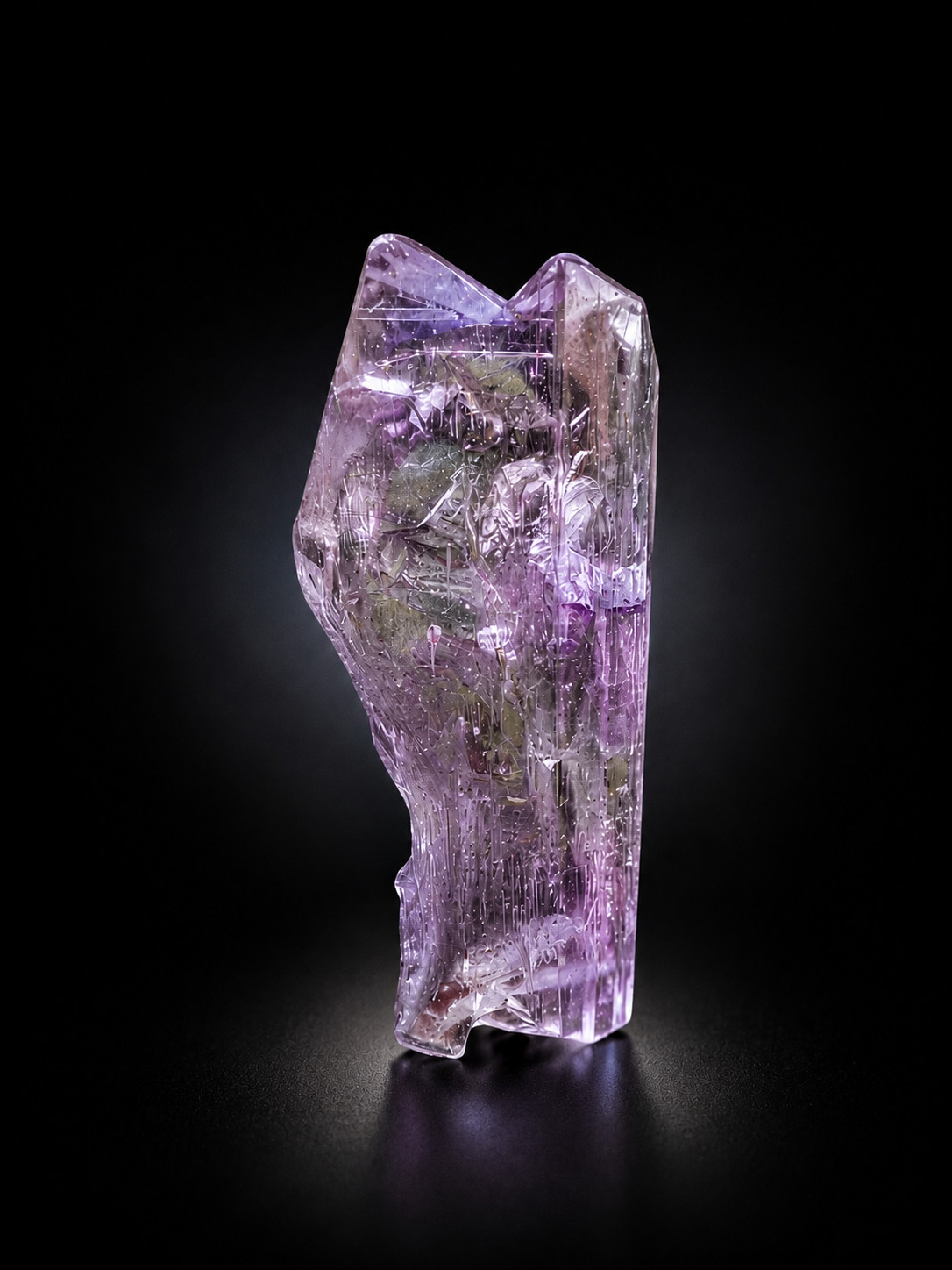 42GM | Natural Etched Purple Kunzite Gemmy Crystal Specimen | Kunar, Afghanistan