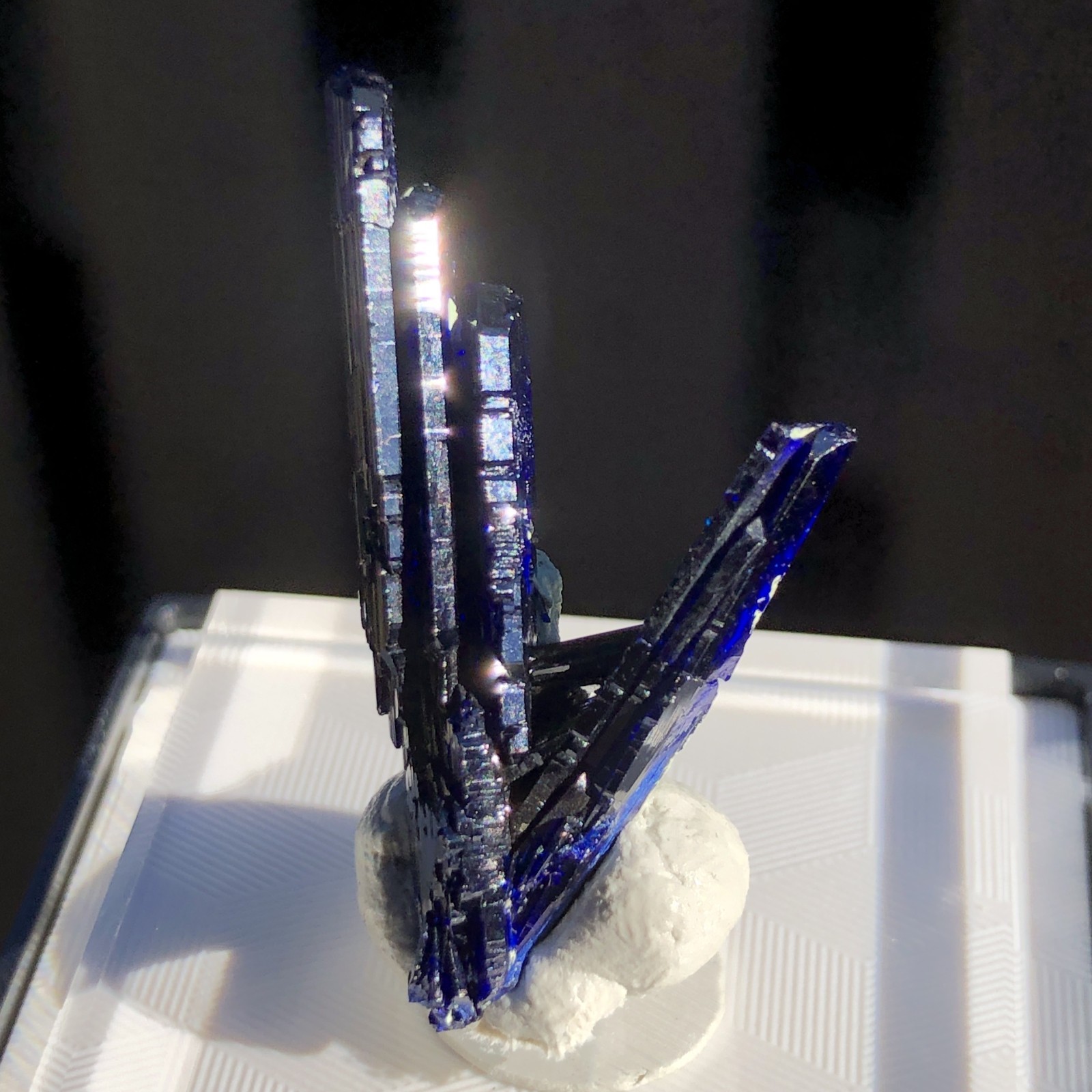 3.2cm Azurite Crystal Cluster from Tsumeb Mine, Namibia