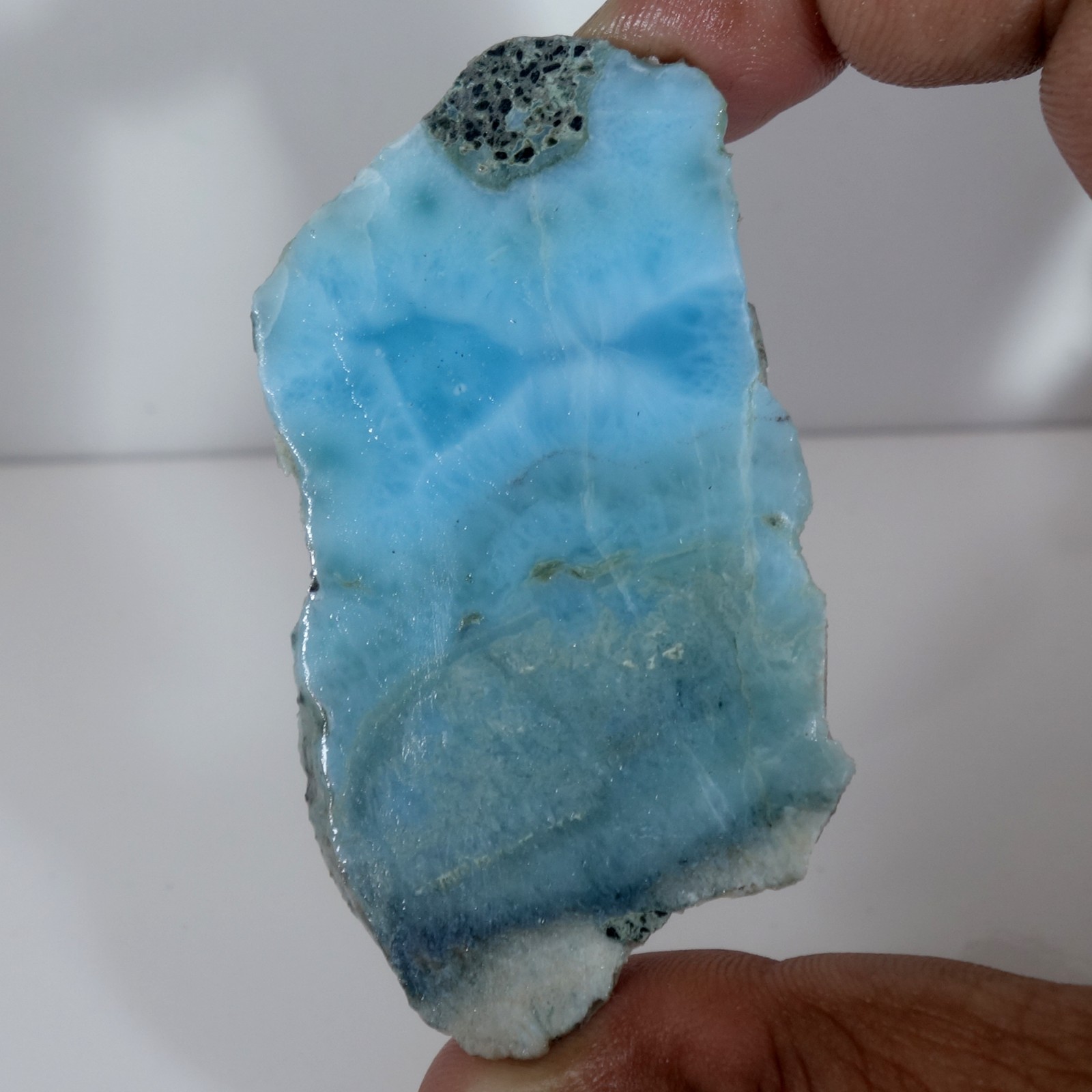 Dominican Republic 152.90 Cts Natural Sky Blue Larimar Raw Rough Healing Crystal